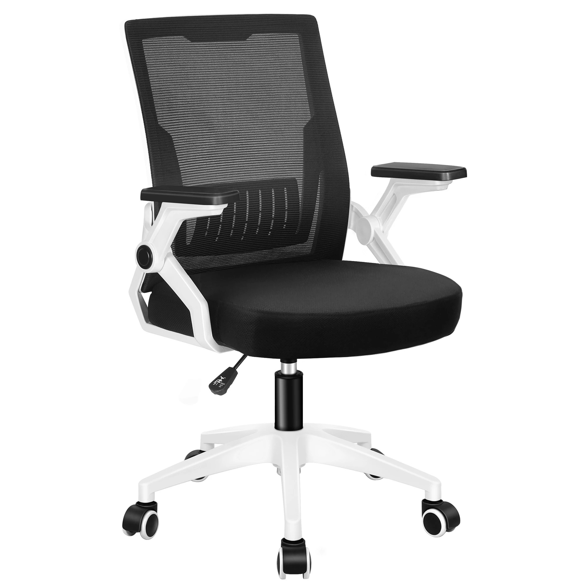 1 Alfordson Mesh Office Chair Executive Computer Fabric Gaming Racing Work Seat - White Black, 1 of 10