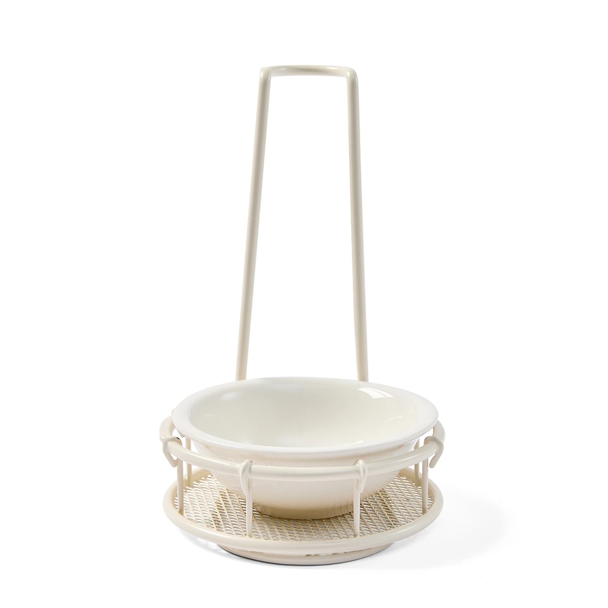 4 Off White Upright Spoon Rest, 4 of 8
