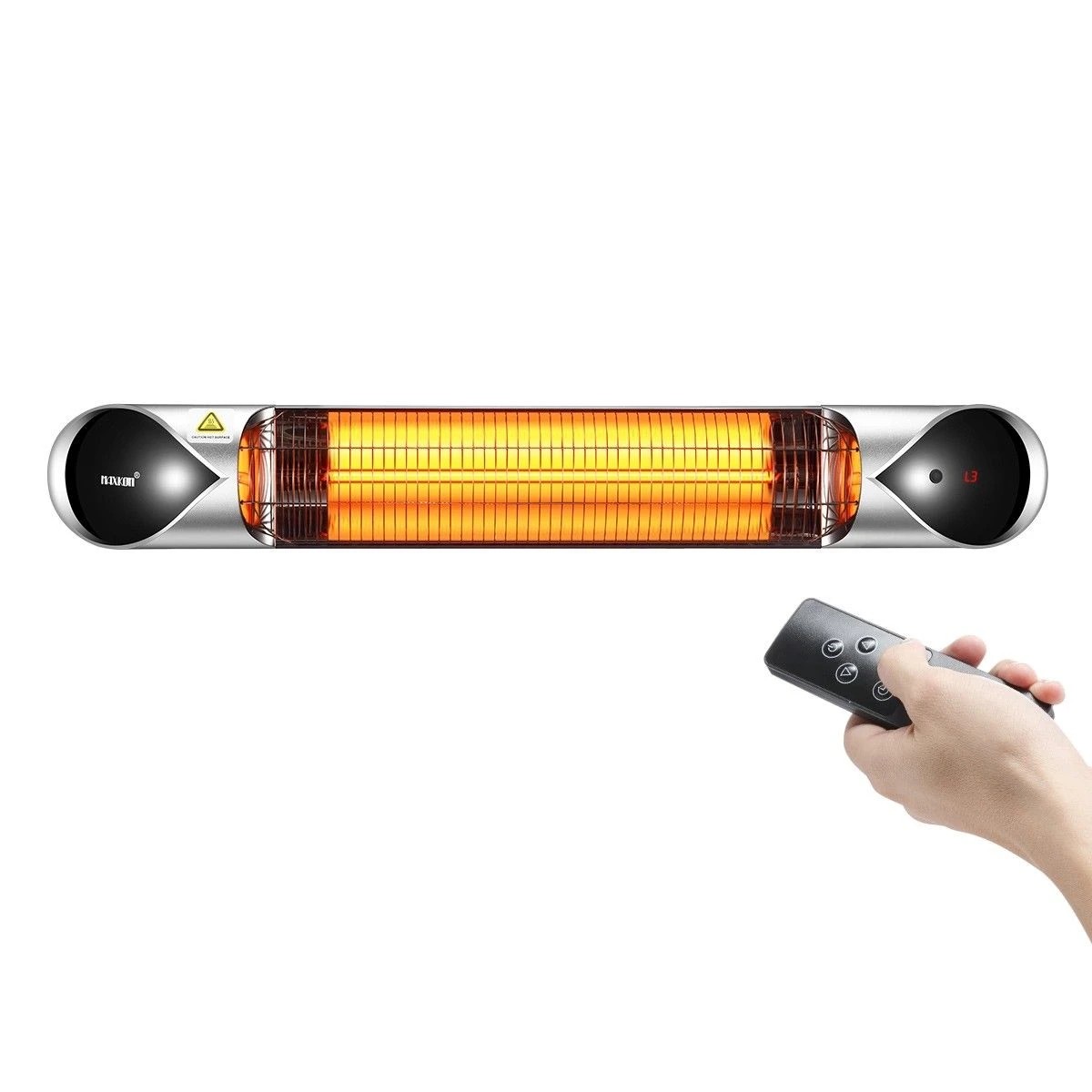 1 Maxkon 2500W Carbon Fibre Infrared Heater Instant Heat, 1 of 6