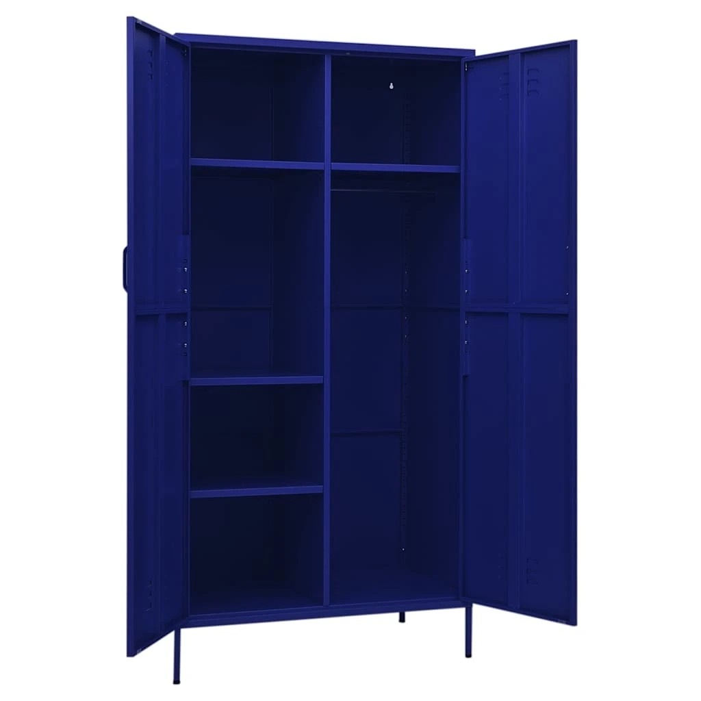 6 Vidaxl Wardrobe Clothing Cabinet - Blue, 6 of 10