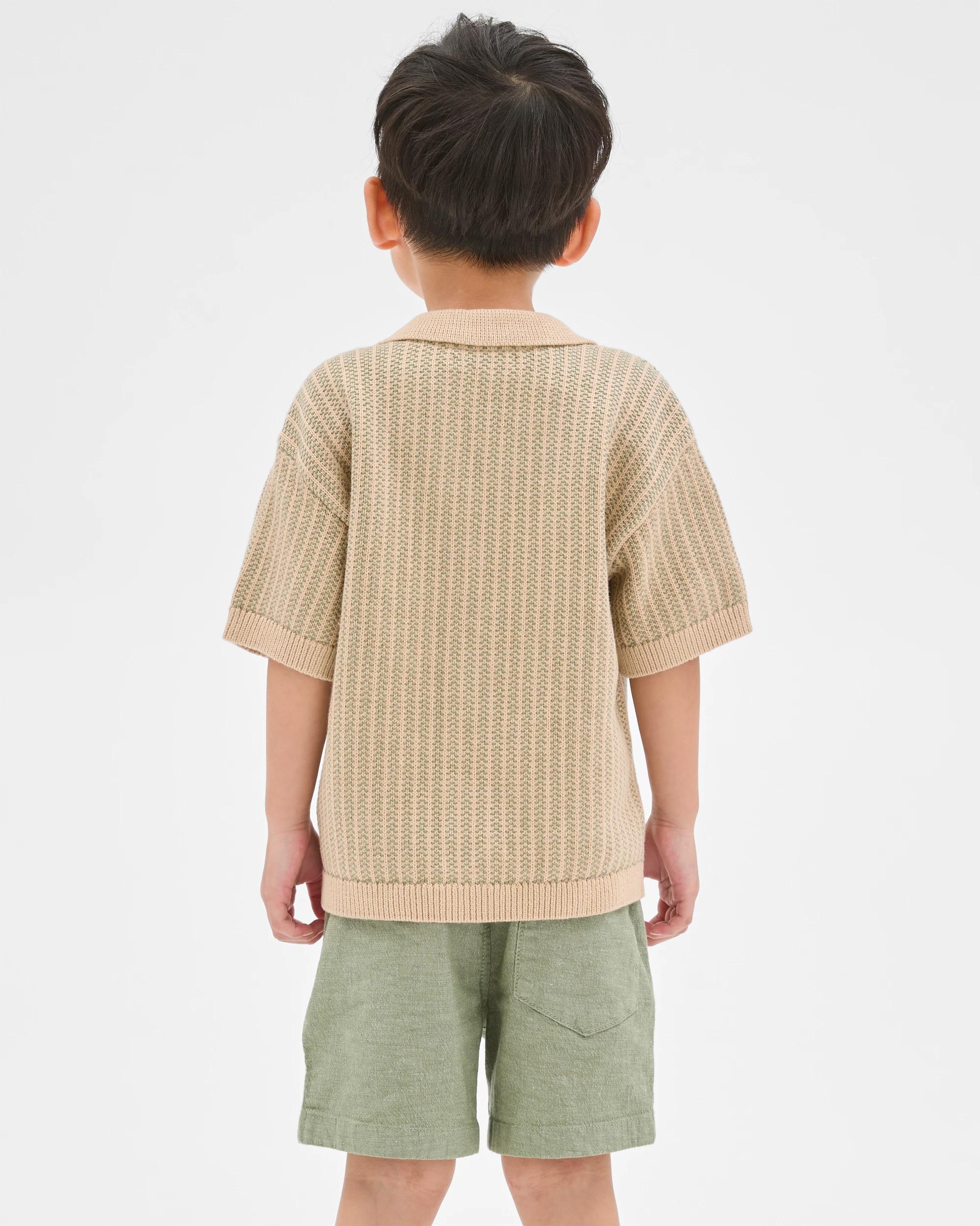7 Target Kids Shirt & Shorts Knit Set SEA SPRAY, 7 of 7