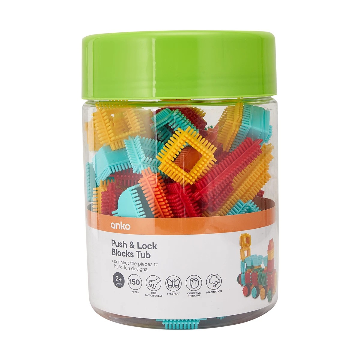 9 150 Piece Push & Lock Block Tub, 9 of 10