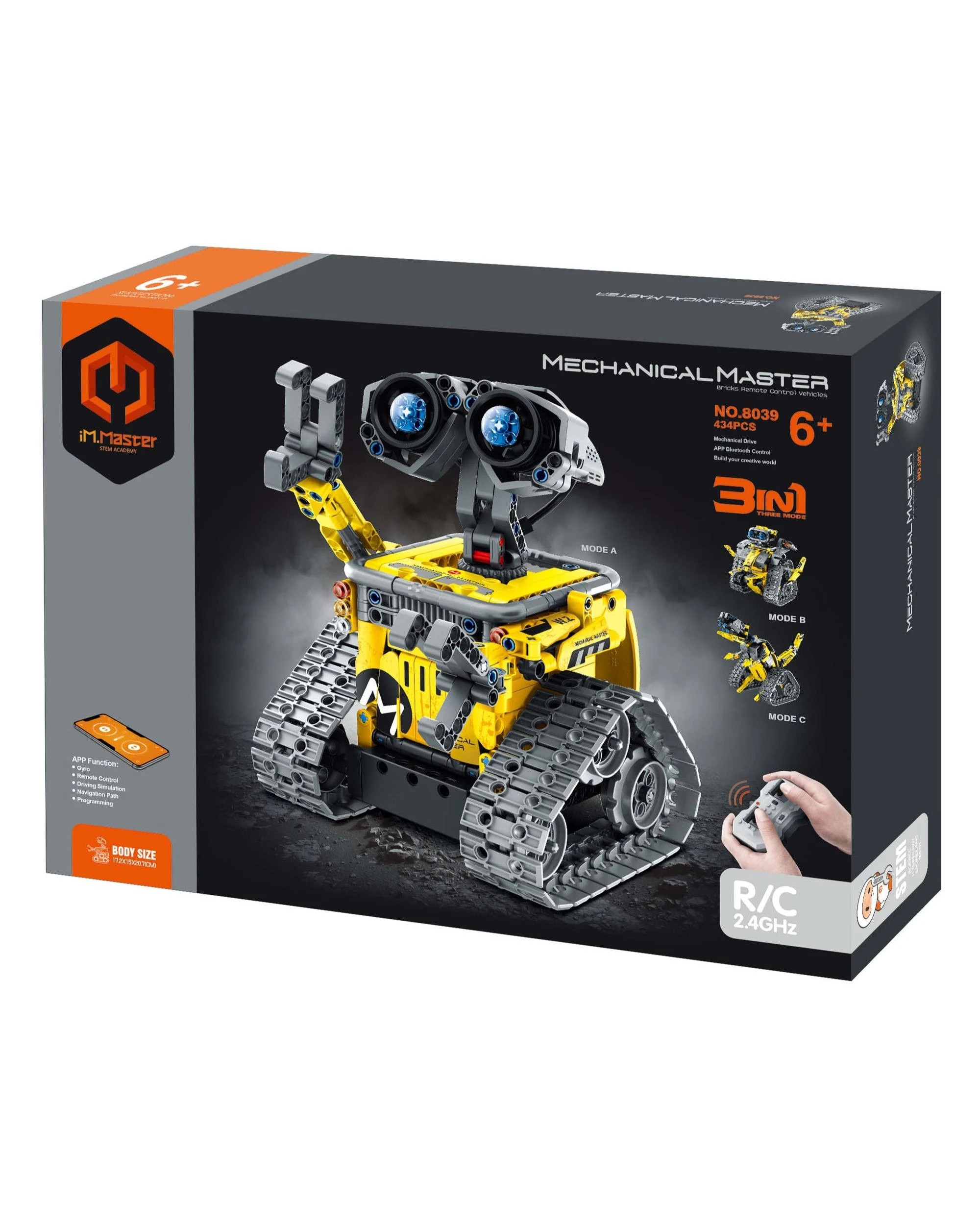 1 iM.Master Mechanical Master 3-in-1 Robots and Dinosaurs Remote Control Vehicles 430 Piece Model Kit - 8039, 1 of 6