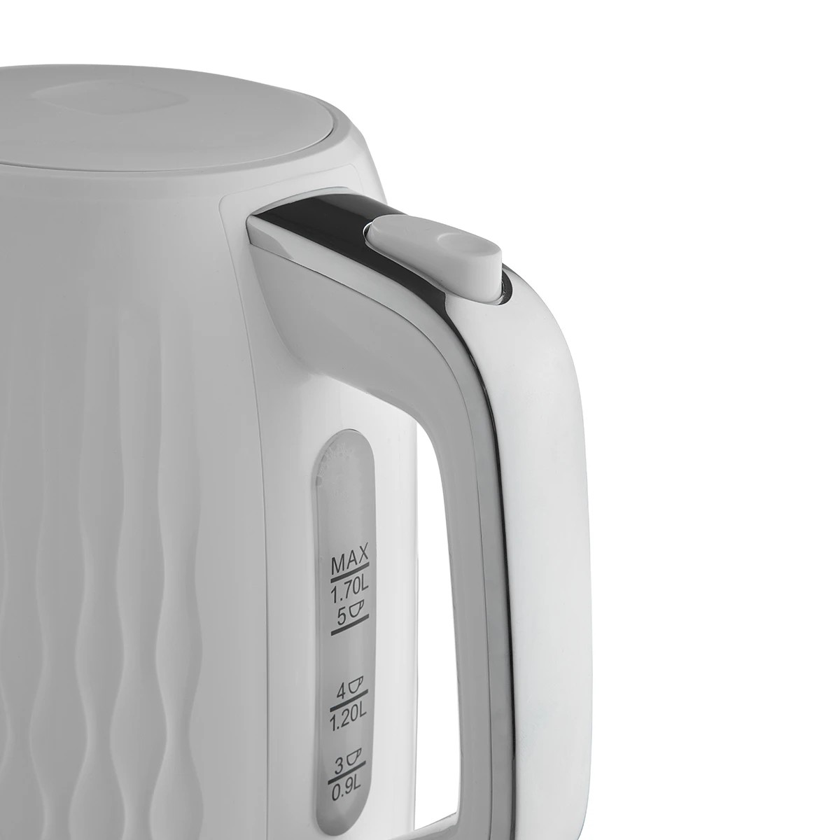 6 1.7L Kettle - White and Silver Look, 6 of 8