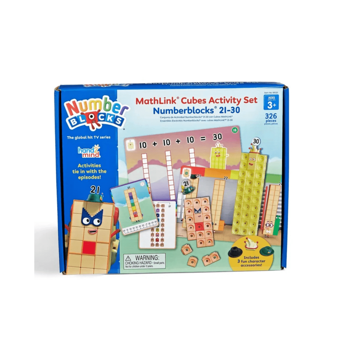 1 Hand2Mind Numberblocks MathLink Cubes 21-30 Activity Set, 1 of 3