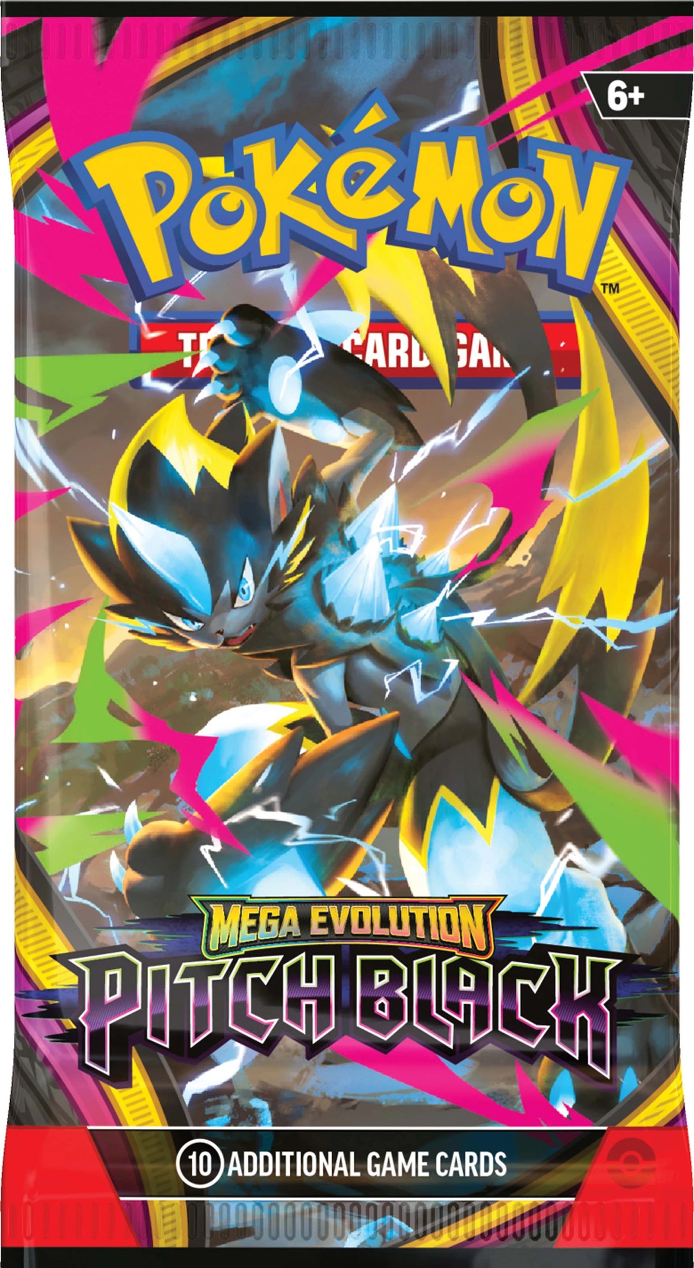 3 Pokemon Trading Card Game: Mega Evolution Pitch Black Booster Pack - Assorted, 3 of 5