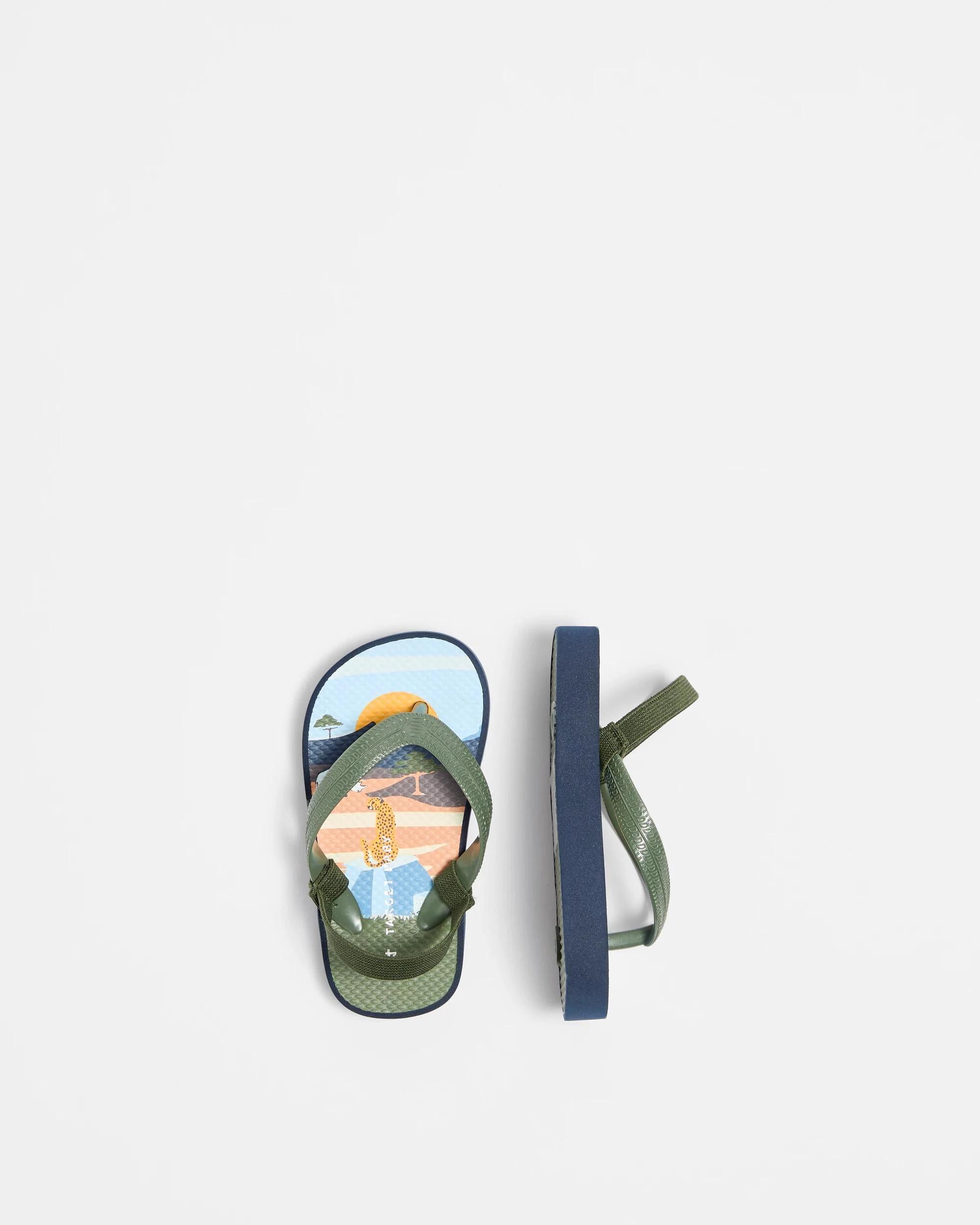 2 Target Baby Boys First Walker Thongs NAVY, 2 of 3