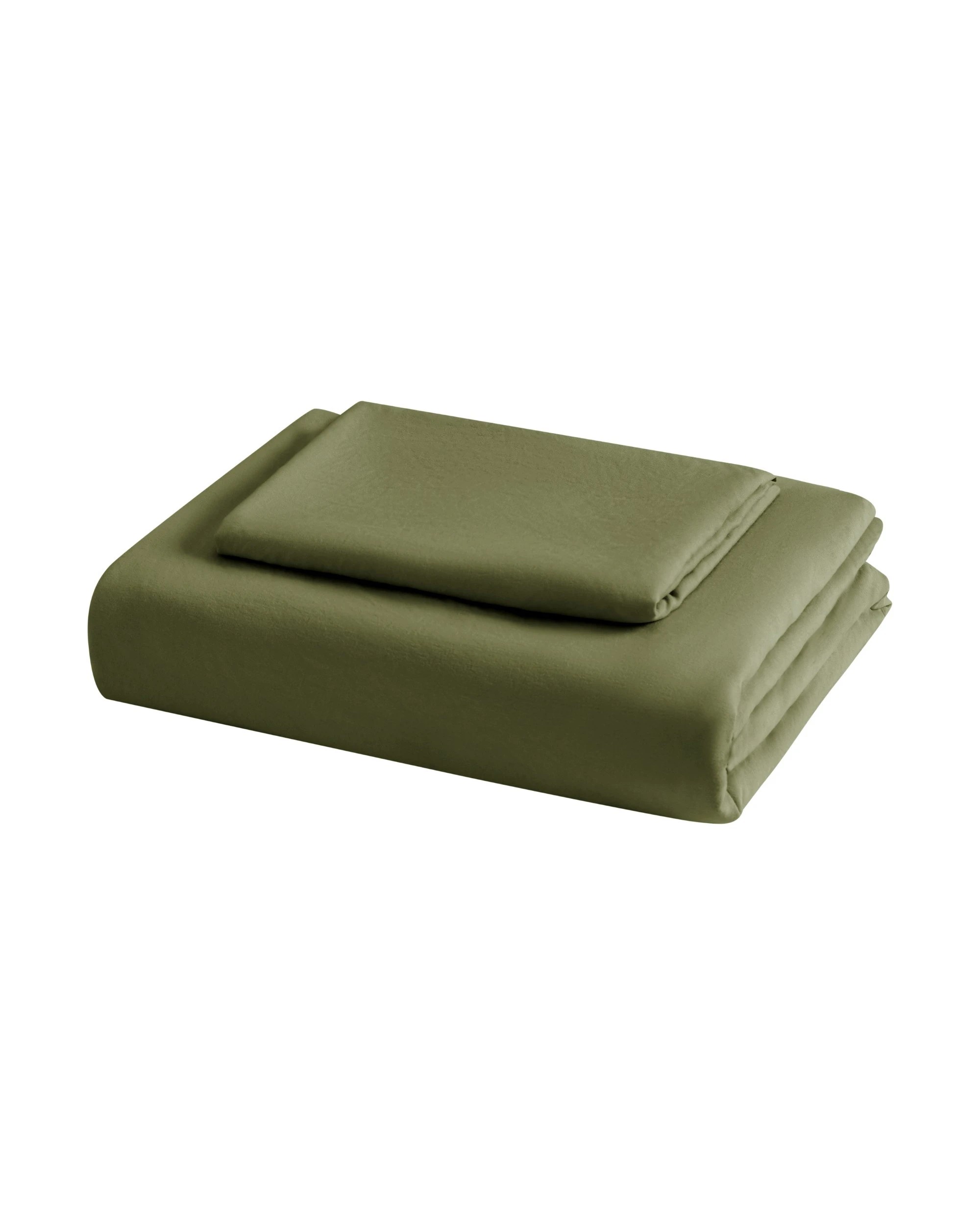 7 Dreamaker Superfine Washed Microfibre Quilt Cover Set - King Single Bed - Olive, 7 of 7