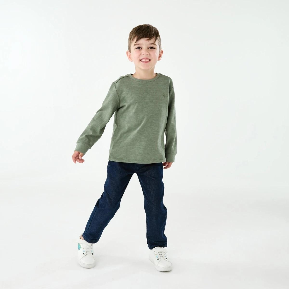 5 Long Sleeve Textured T-shirt Grn Dino, 5 of 8