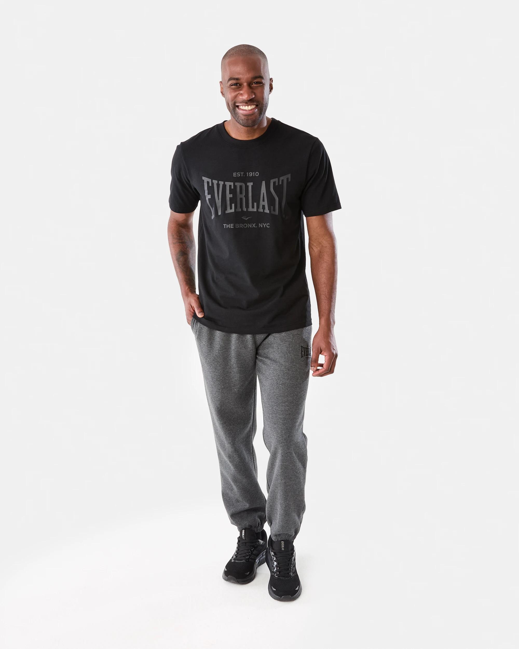 7 Everlast Mens Classic Sports Trackpants Char Marle, 7 of 7