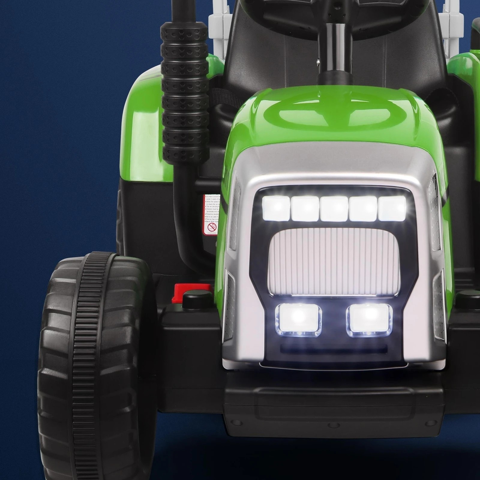 3 Alfordson Kids Ride On Car Tractor 12V Electric Toy Vehicle Child Toddlers - Green, 3 of 10