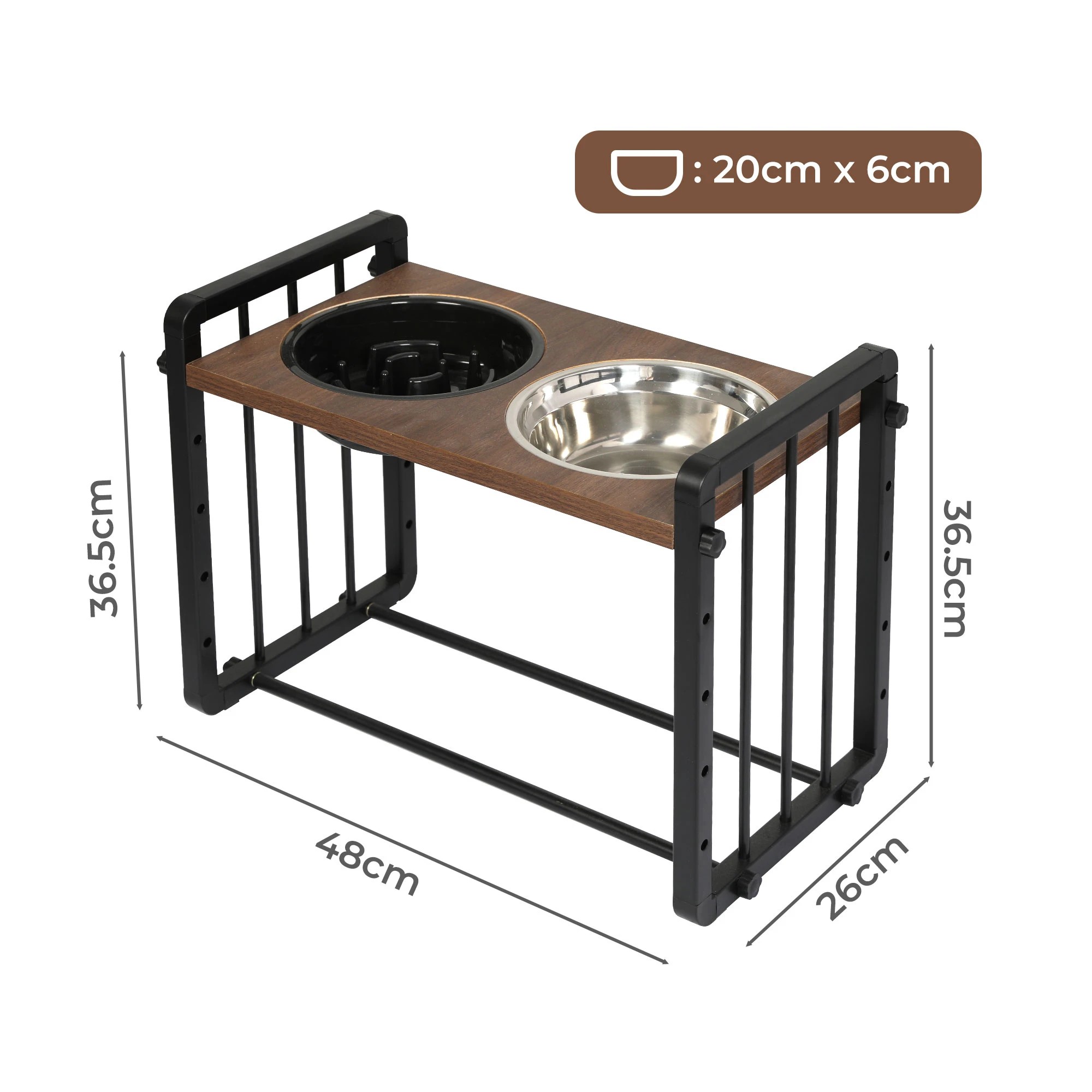 3 Pawz Adjustable Height Pet Feeder, 3 of 5