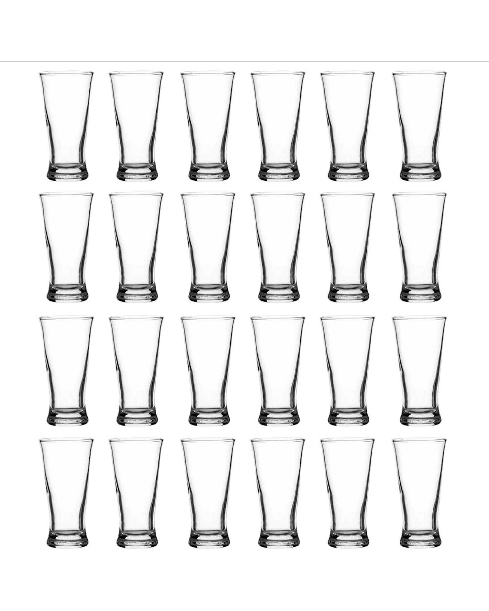 1 Crown Pilsner Beer Glasses 200ml  Set of 24 - Clear, 1 of 3