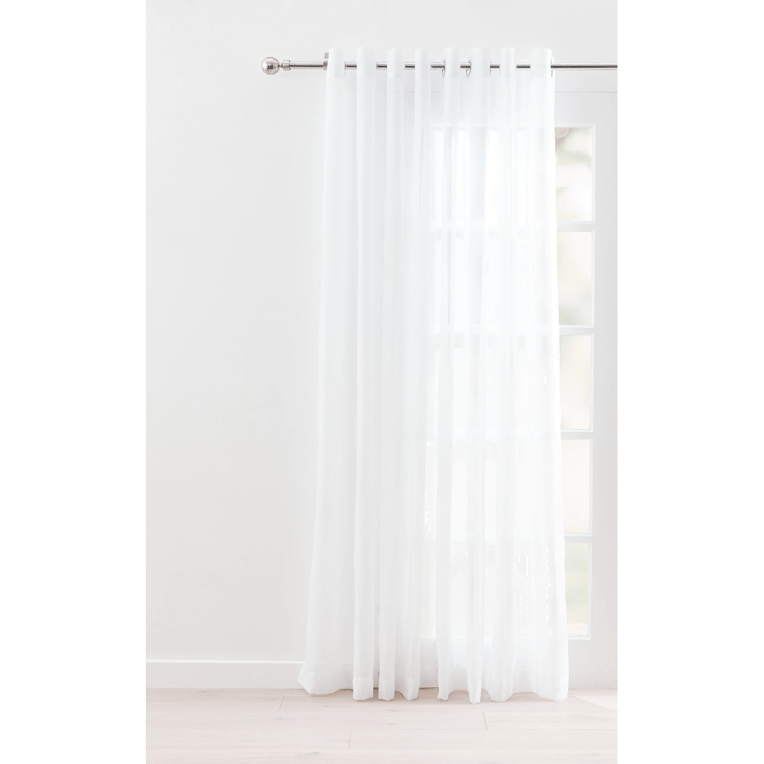 1 Sicily Cloud Wide Curtain - White - 229cm x 223cm, 1 of 5