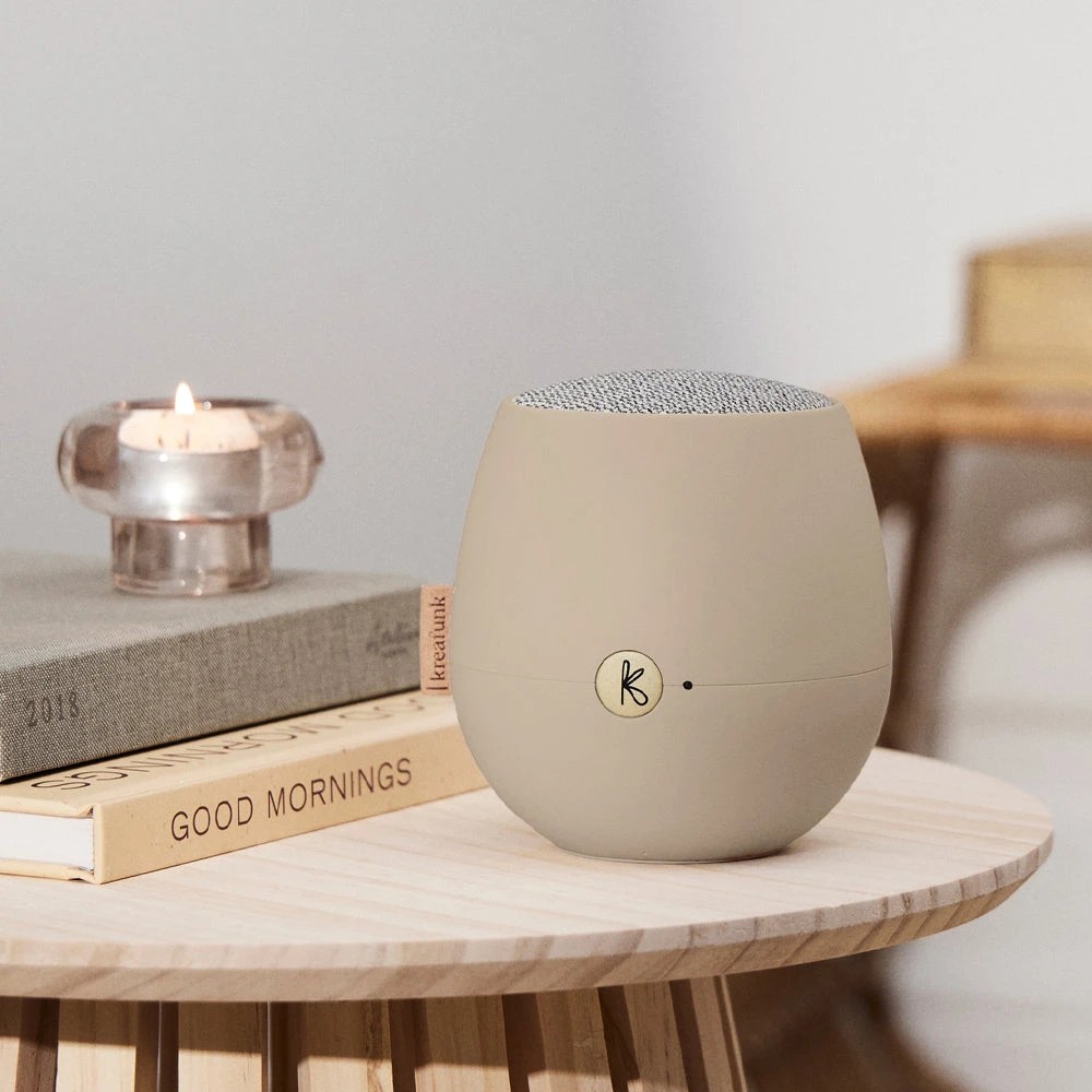 2 Kreafunk Ajazz 2 Bluetooth Speaker - Ivory Sand - Beige, 2 of 4