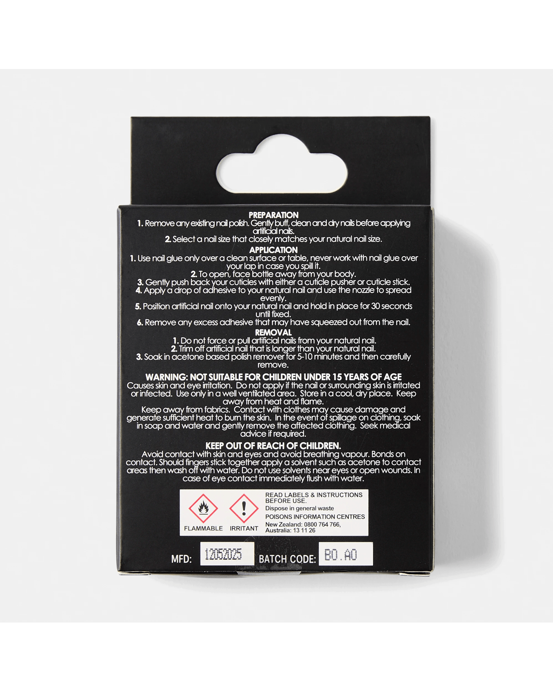 2 OXX Cosmetics 24 Pack Artificial Nails with Adhesive - Almond Shape, Glitter Tip, 2 of 5