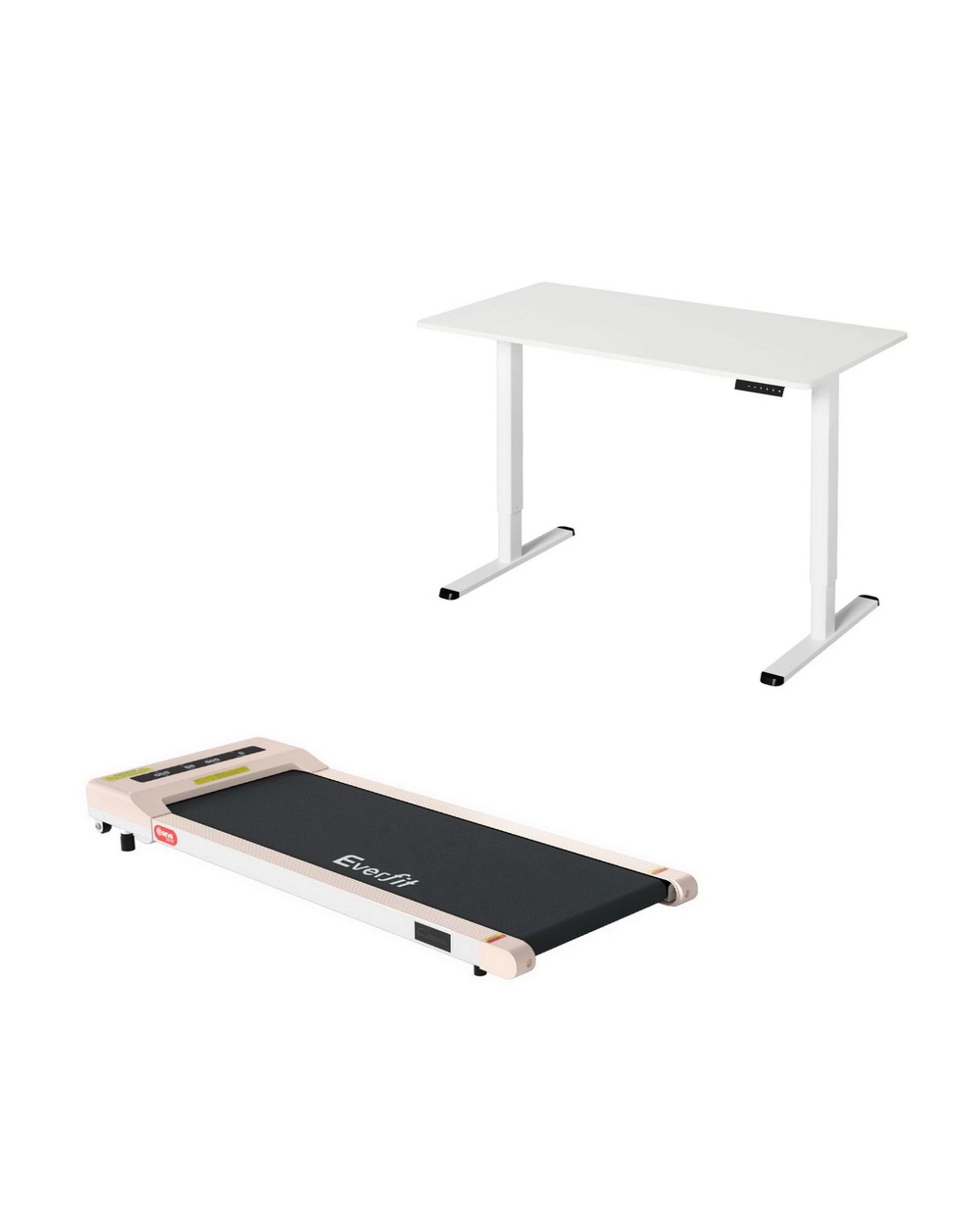 1 Artiss Treadmill With 120cm Automatic Standing Desk Electric Walking Pad
 - White, 1 of 3