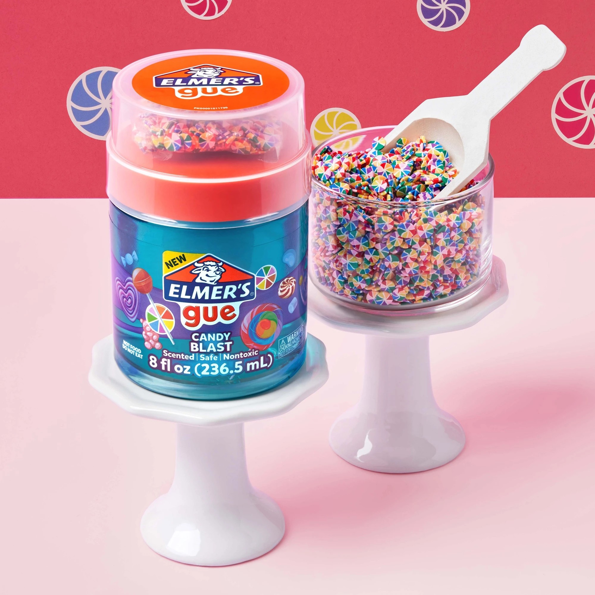 6 Elmers Gue Premade Slime Candy Blast - Blue, 6 of 8