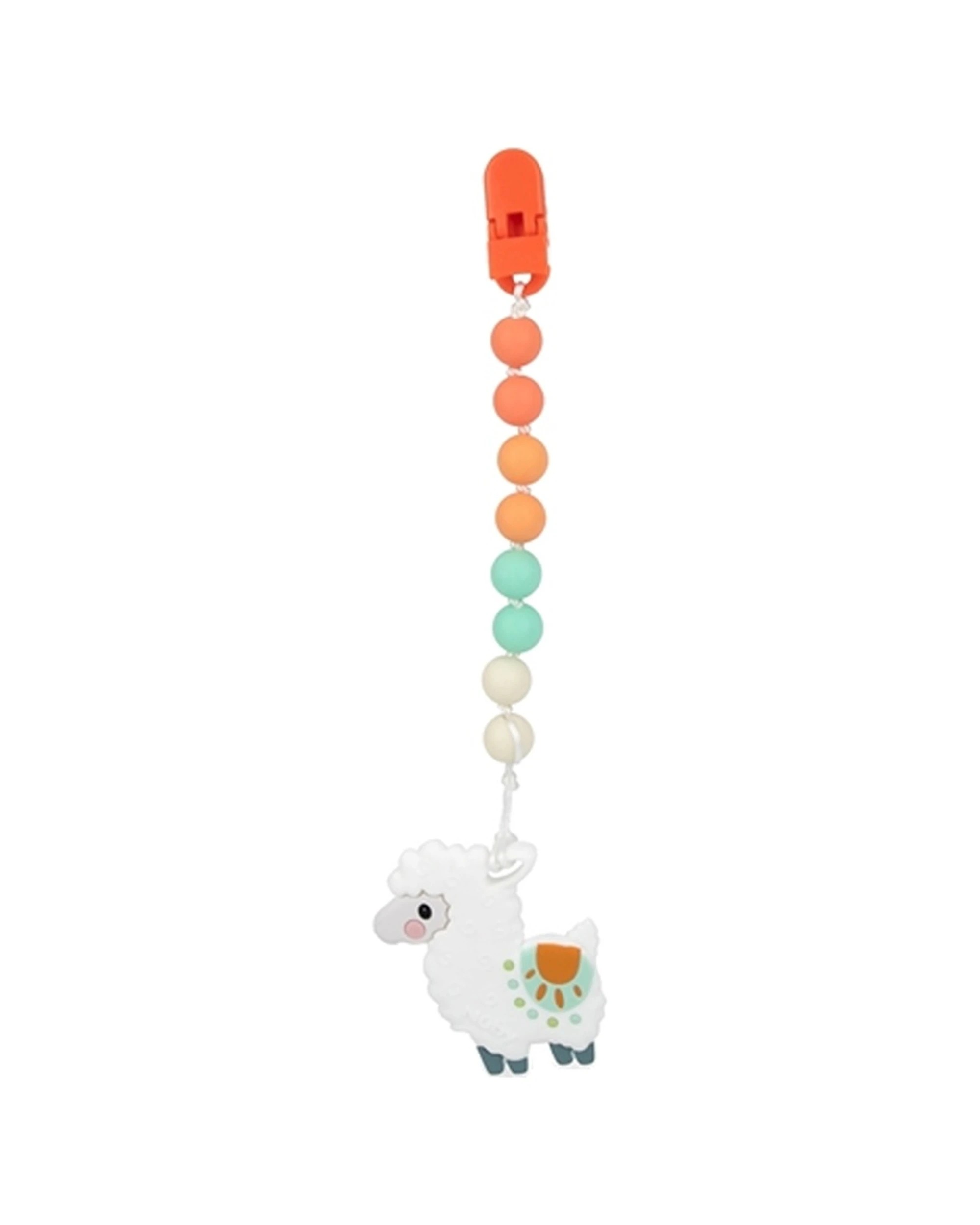 1 Nuby Silicone Baby Infant Teether Toy With Pacifinder Clip Textured - Multi, 1 of 1