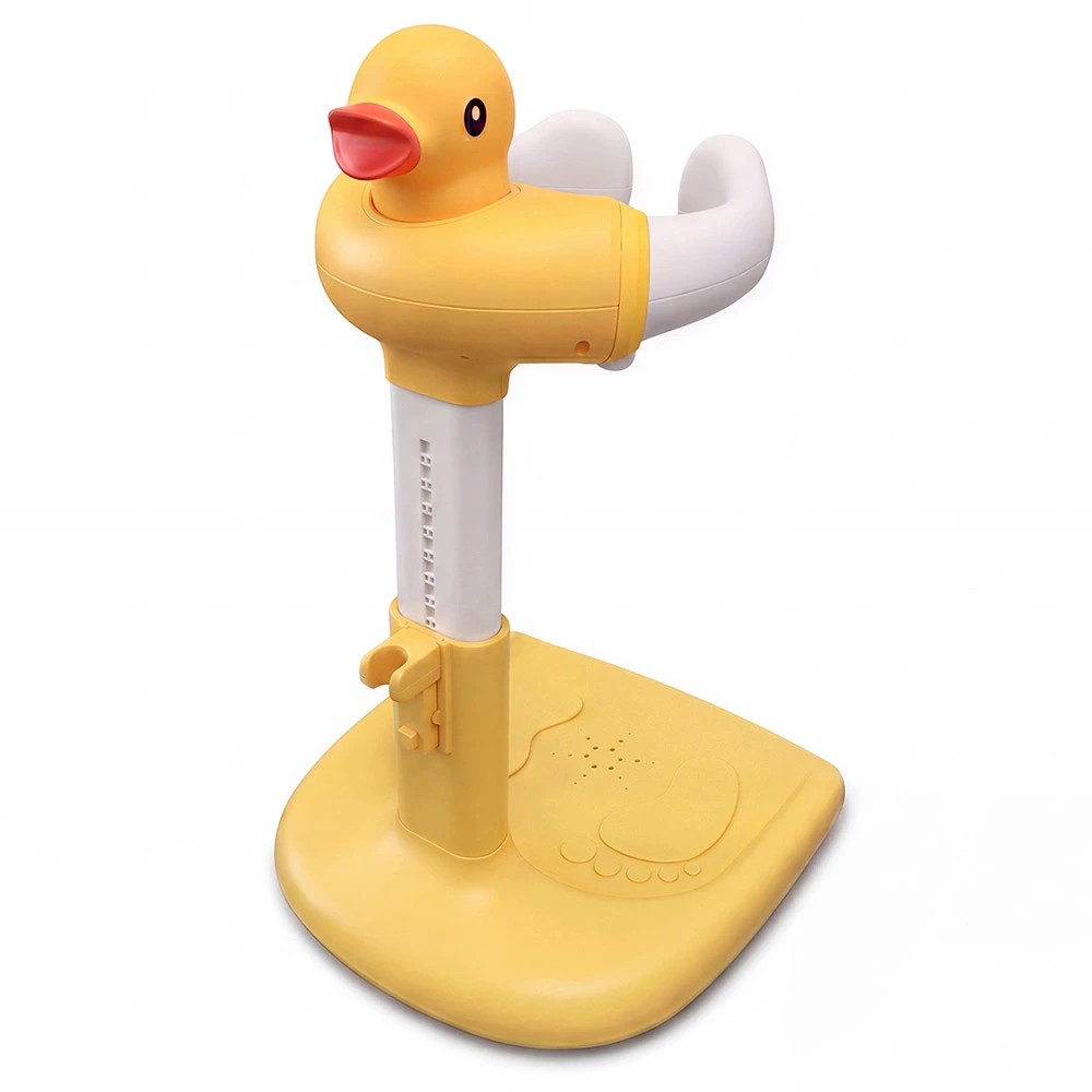1 PlayPals Baby Shower Stand Adjustable Infant Bathtub Standing Support - Yellow, 1 of 3