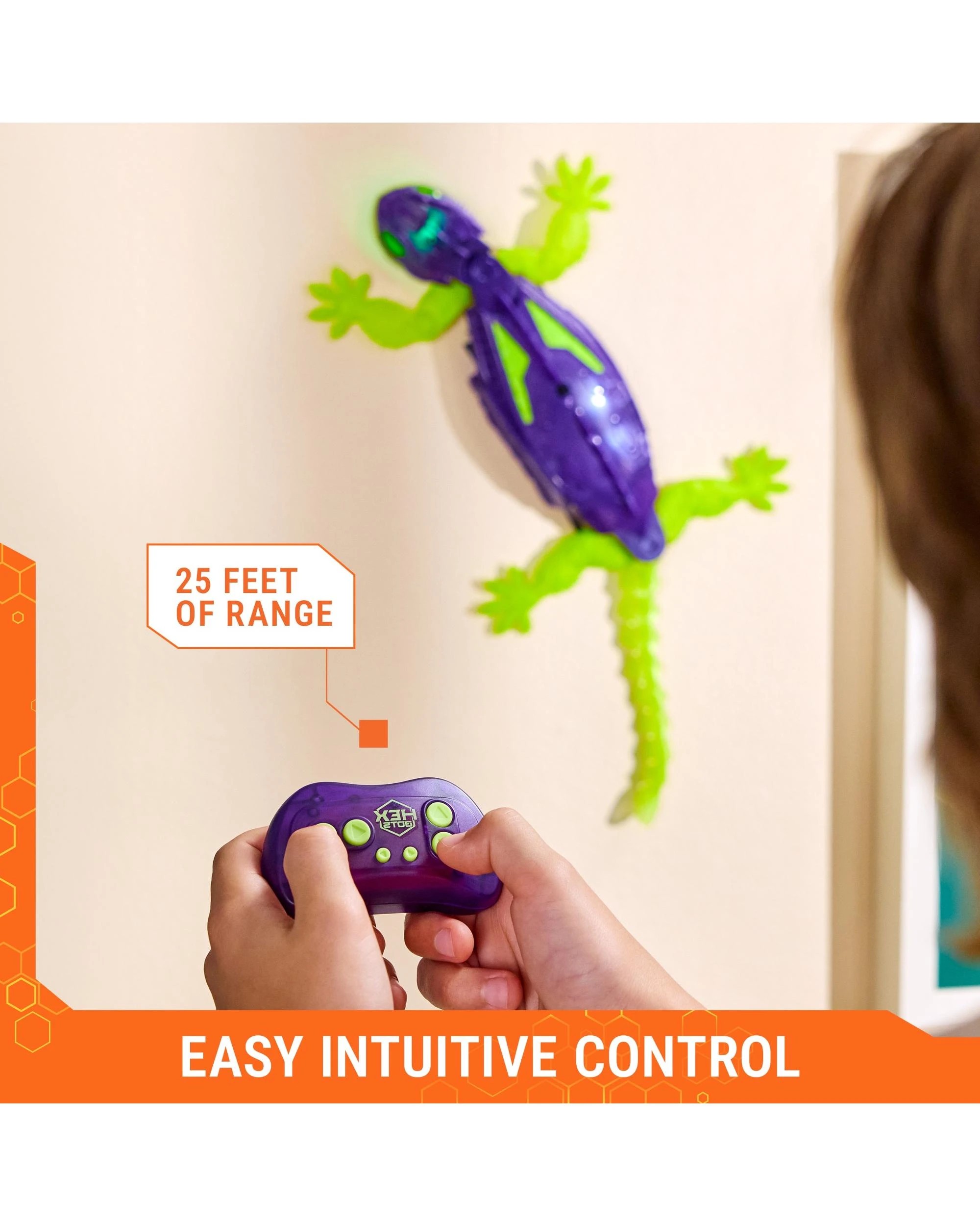 5 Hex Bots Wall Crawler Glow-in-the-Dark Gecko - Multi, 5 of 9