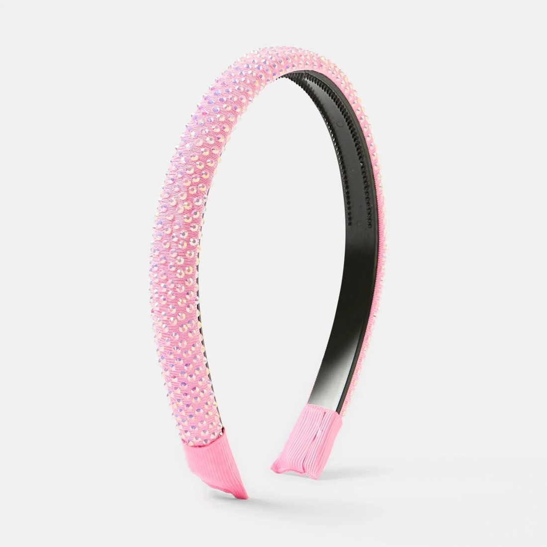 2 Diamante Headband - Pink, 2 of 4