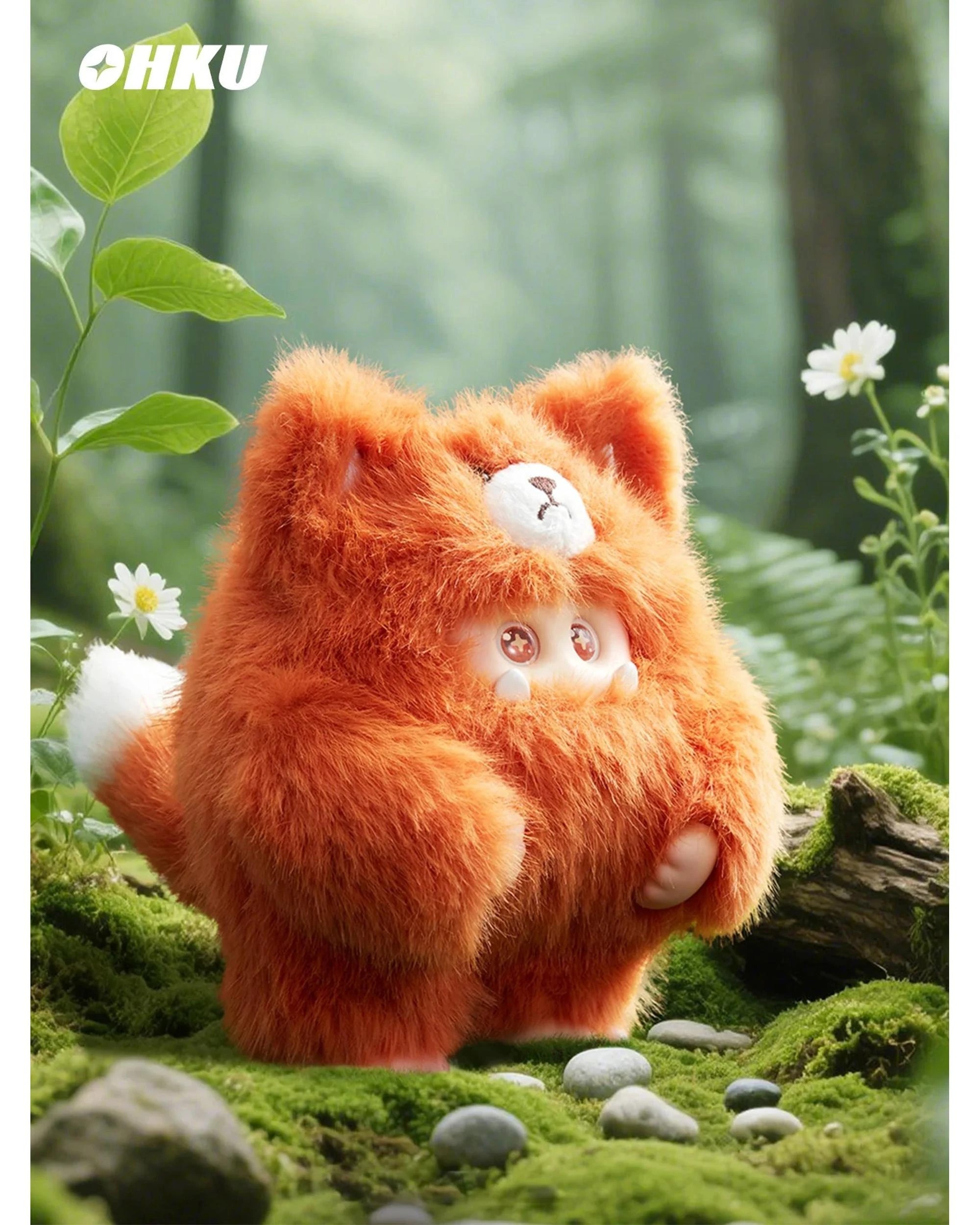 7 OHKU Giggle Monster Furry Forest Series Plush Blind Box, 7 of 8