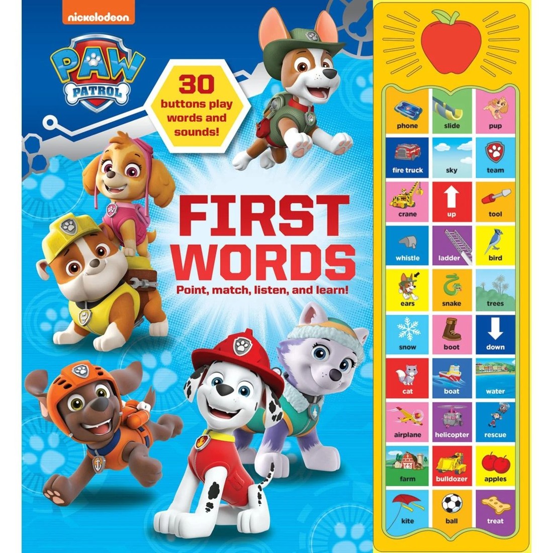 1 Nickelodeon PAW Patrol First Words 30 Button Sound Book, 1 of 2
