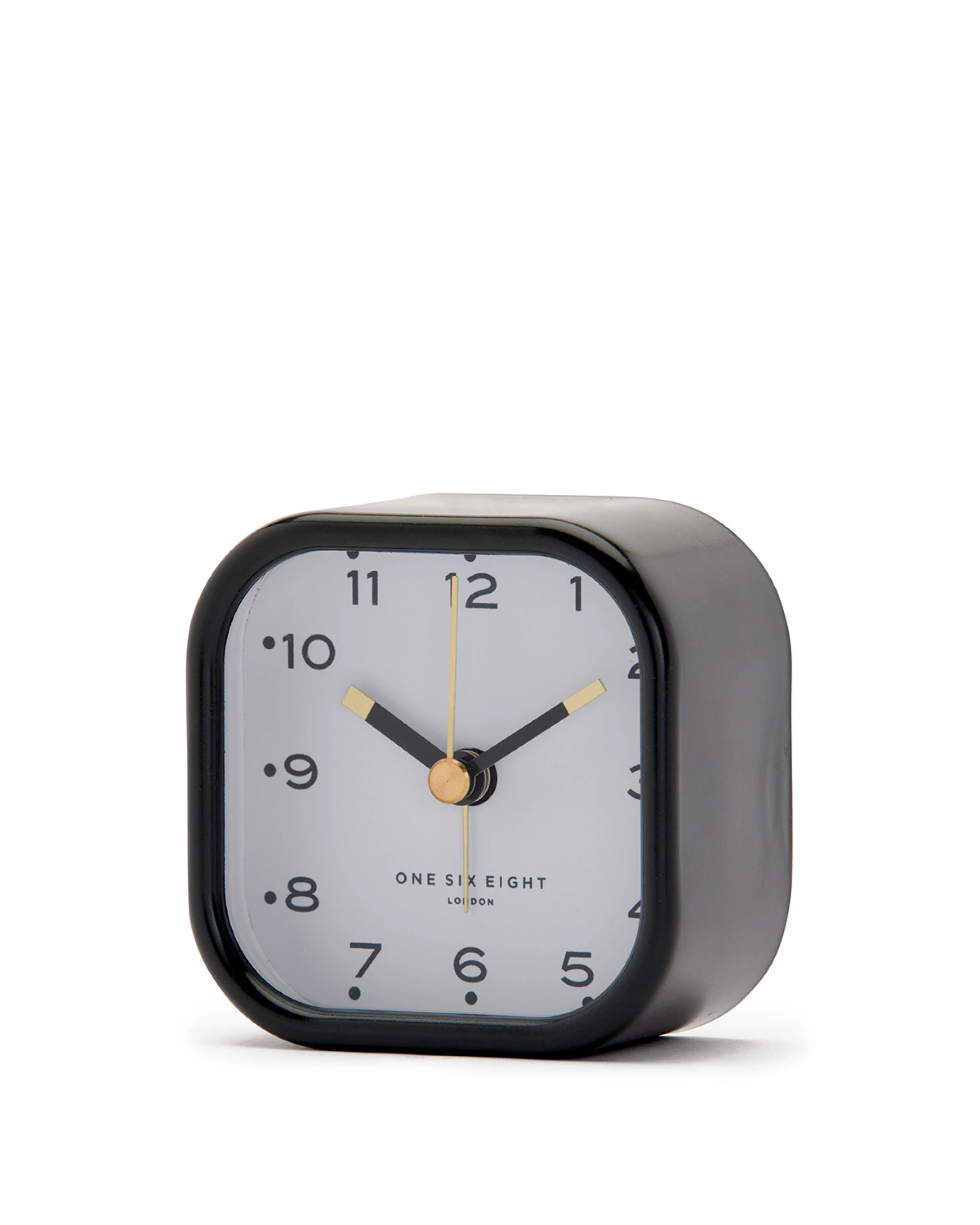 1 One Six Eight London Lisa Silent Alarm Clock - Grey / White - Grey, 1 of 3