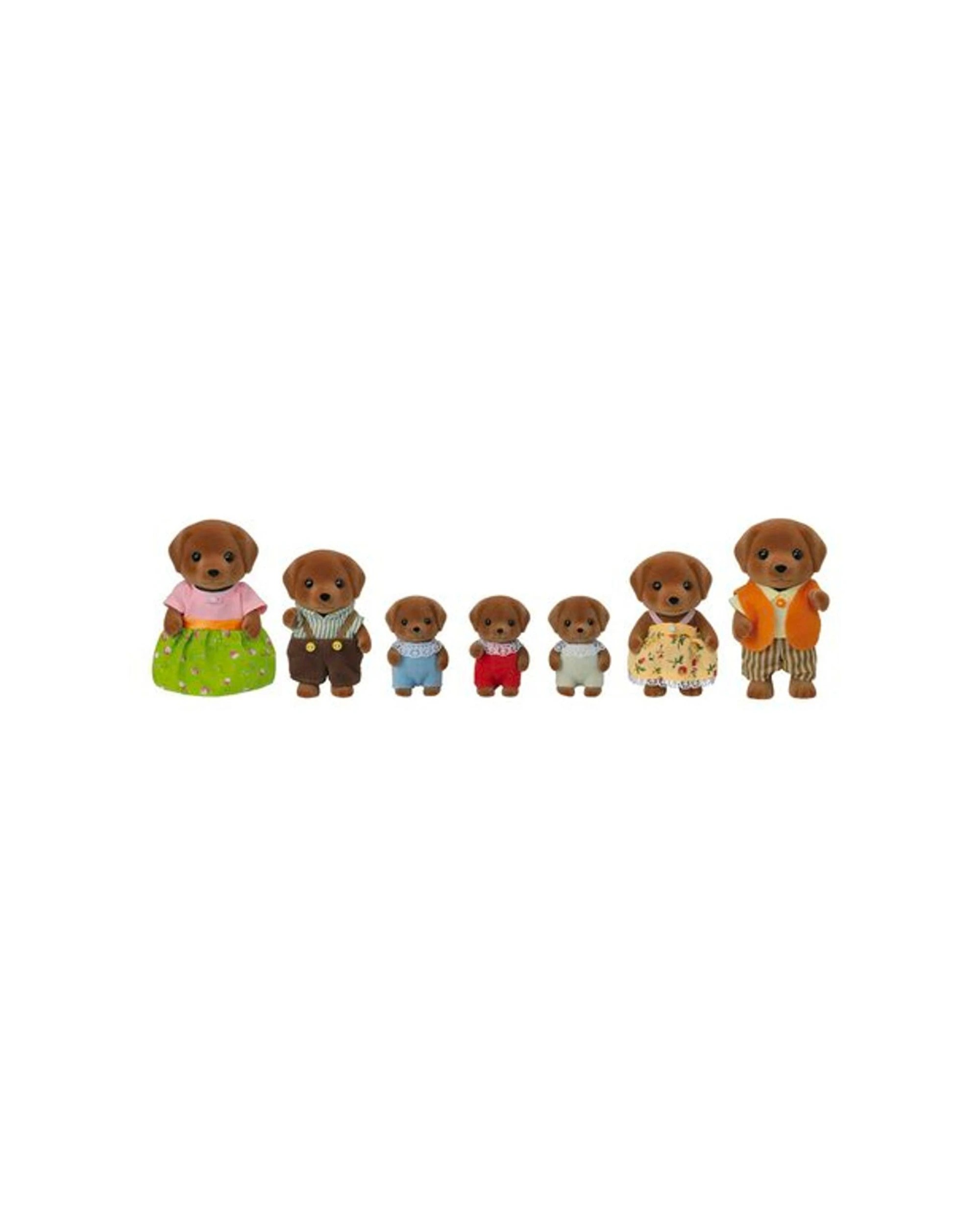 1 Sylvanian Families 7pc Doll Figure Chocolate Labrador Family Kids Toy Set 3 Years Plus
 - Brown, 1 of 3