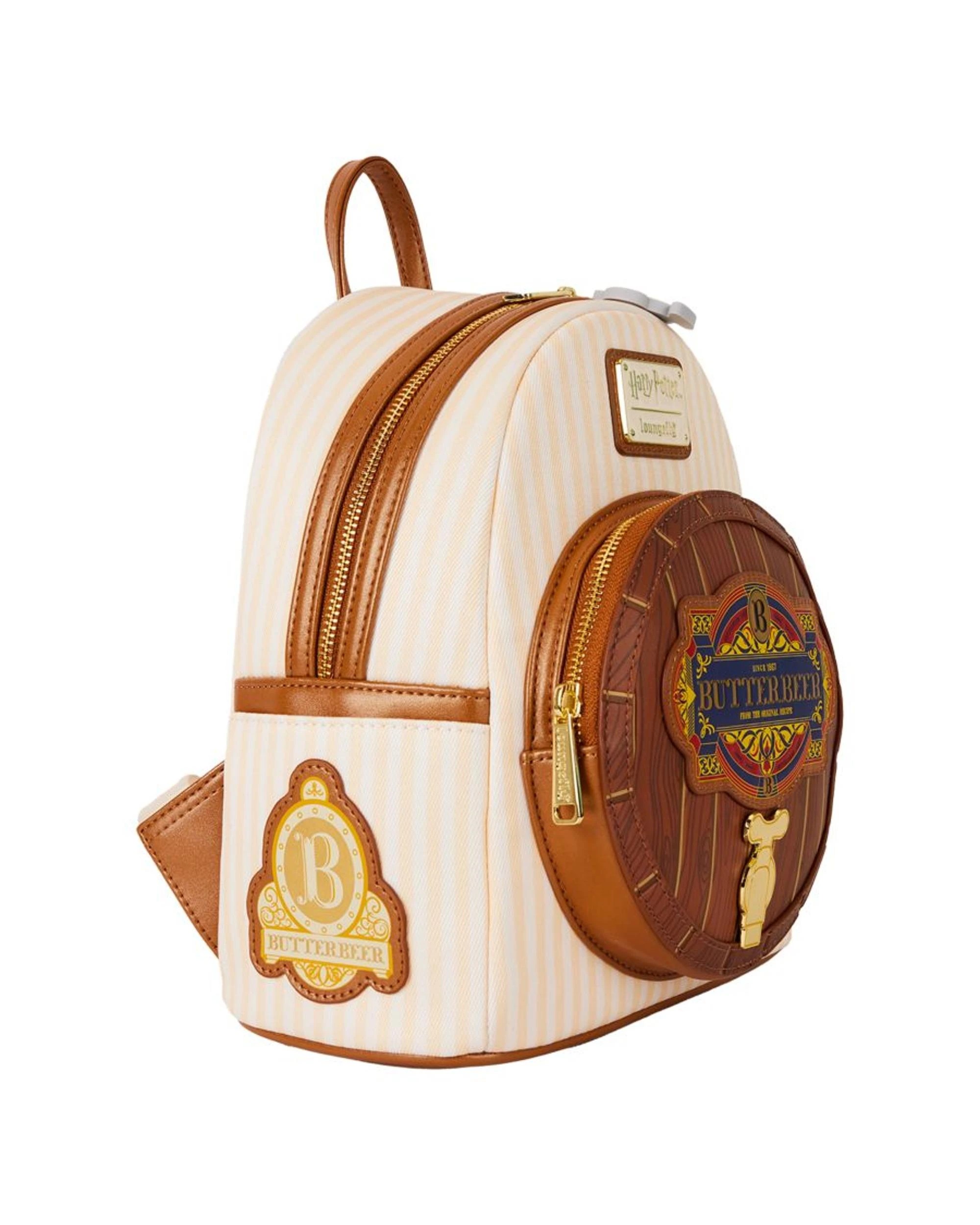 3 Loungefly Harry Potter Butterbeer Scented 10 inch Faux Leather Mini Backpack - Multi, 3 of 6