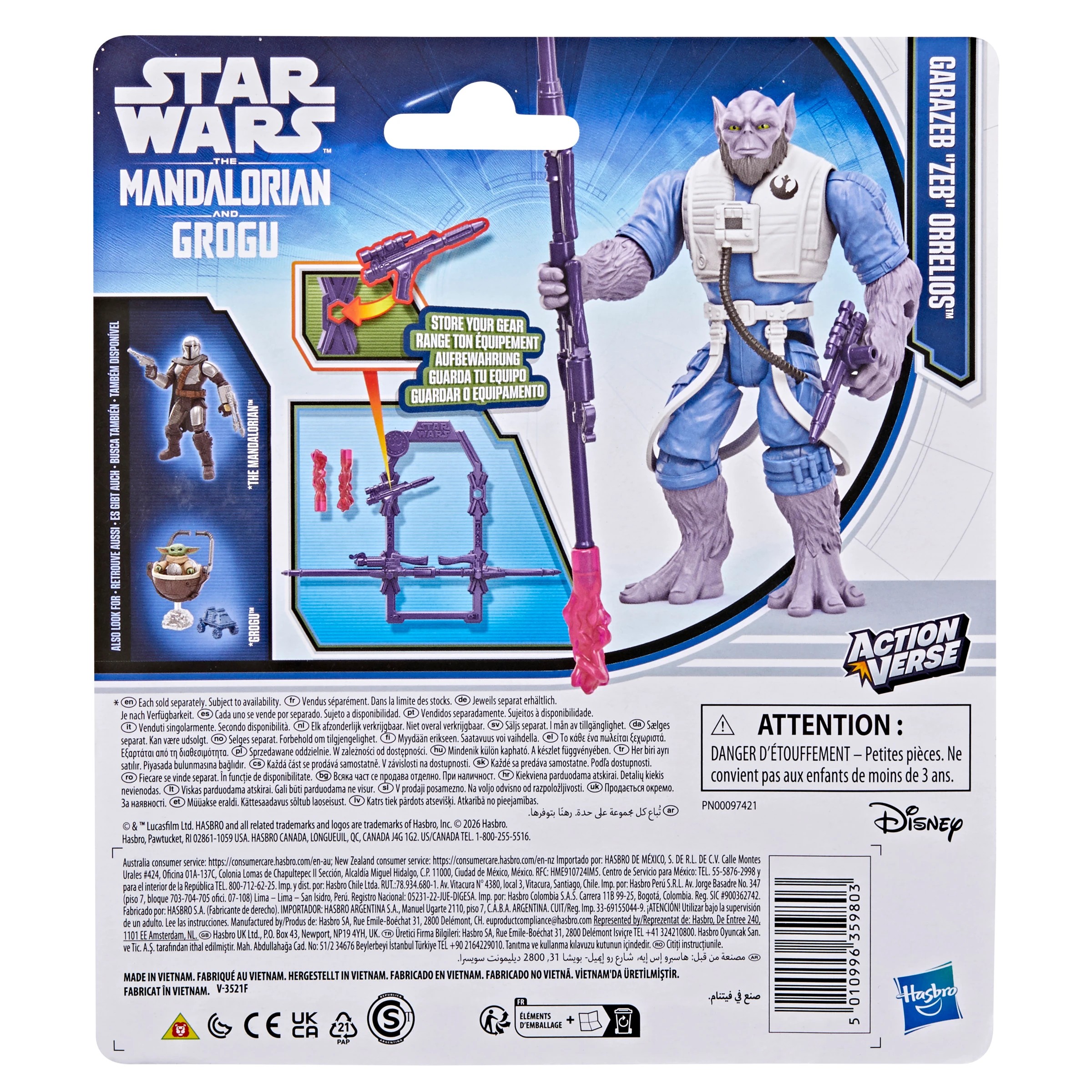 6 Star Wars Action Verse Mandalorian and Grogu Action Figure - Assorted, 6 of 9