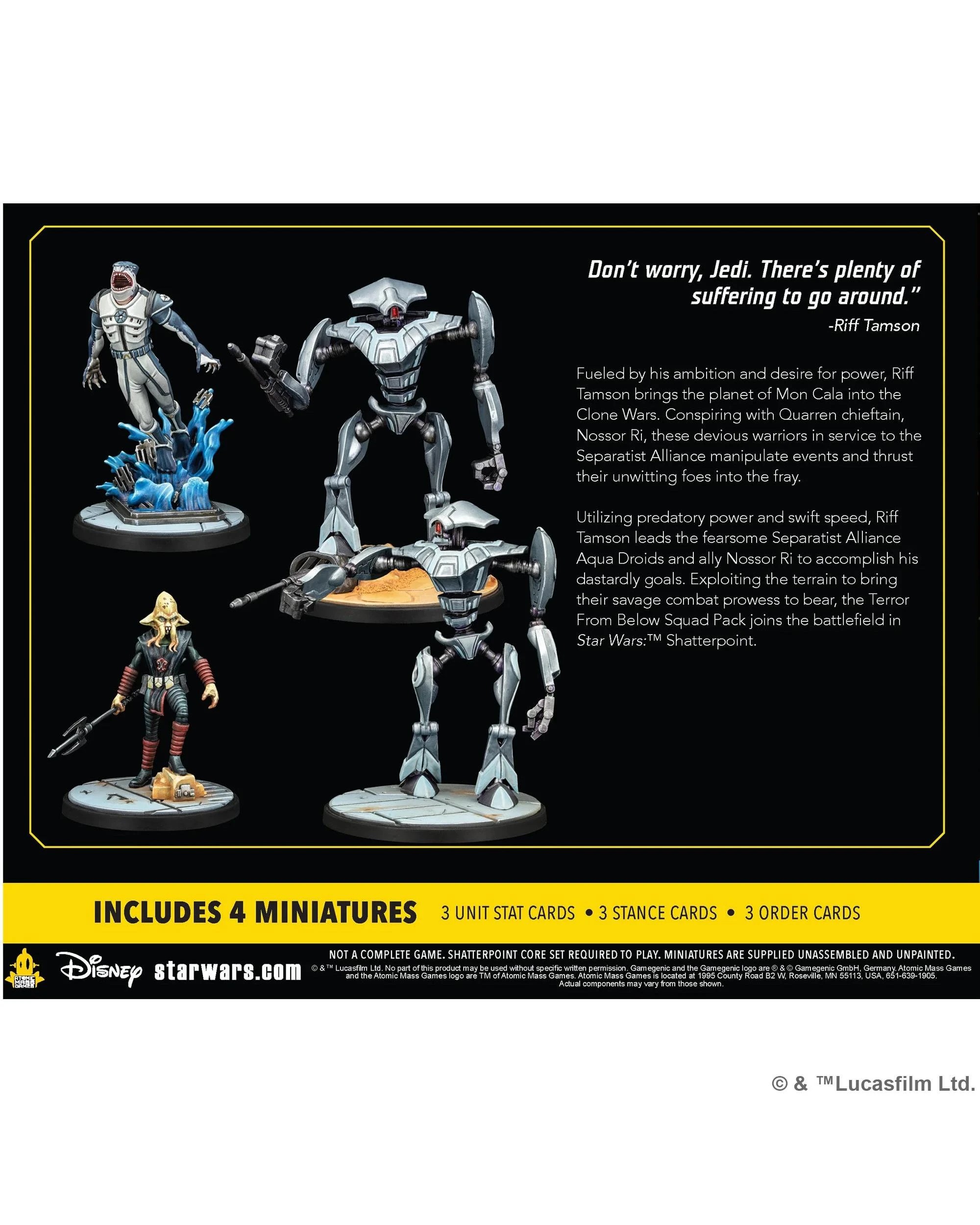 4 Star Wars: Shatterpoint Terror From Below Squad Pack, 4 of 4