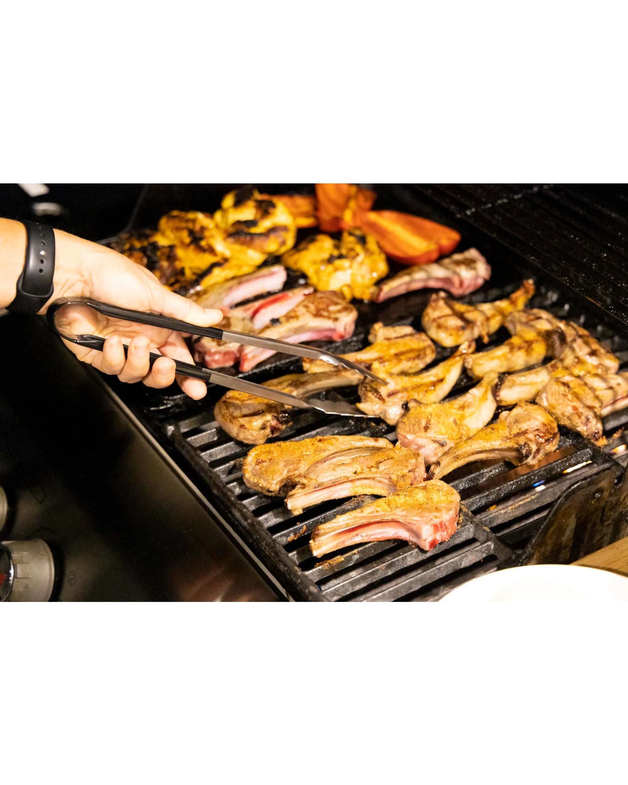 2 Cuisena 2pc 24/30cm Stainless Steel Utility Tongs Set BBQ Cooking Utensil - Black, 2 of 7