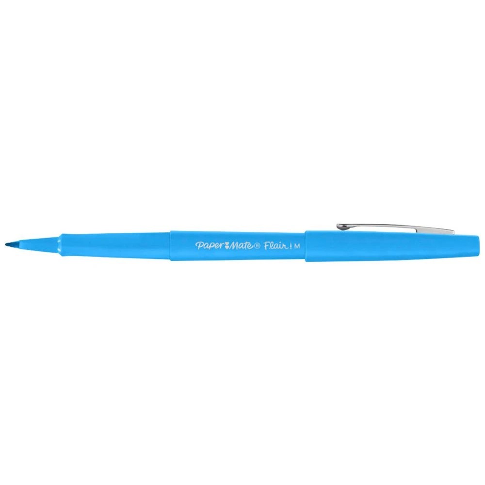 1 Paper Mate Medium Flair Fineliner 0.7mm Sky Blue, 1 of 2