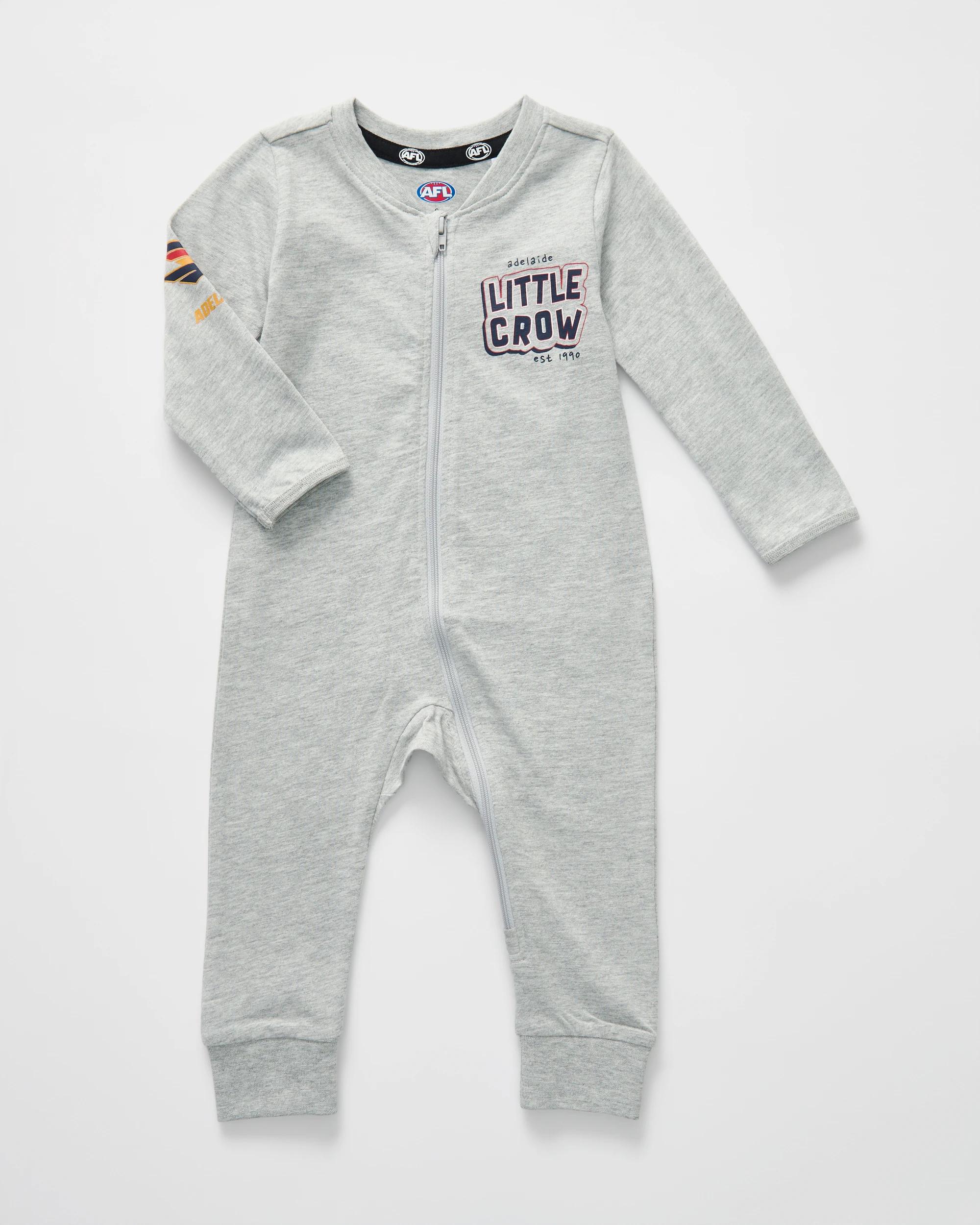 3 2 Pack Official AFL Baby Coveralls Adelaide, 3 of 5