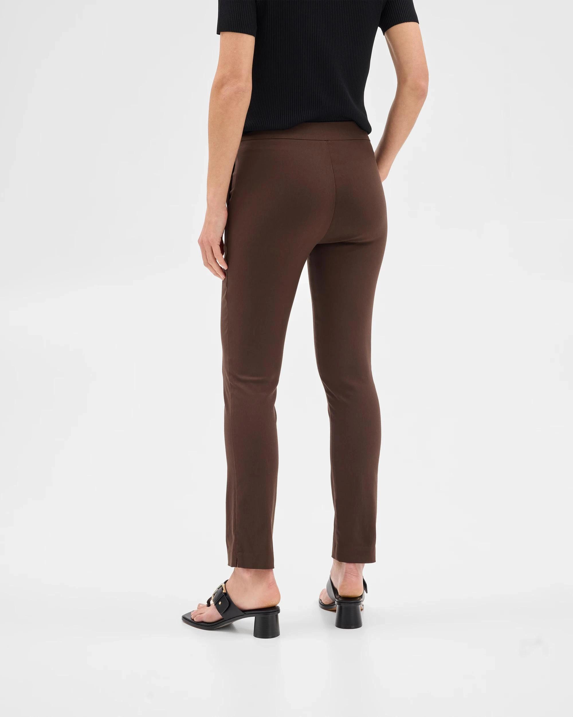 4 Preview Carrie Bengaline Ankle Length Pants BITTER CHOCOLATE, 4 of 6