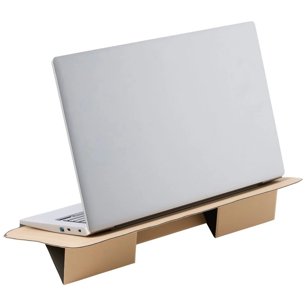 3 Otto On The Go Laptop Sleeve with Built in Riser Tan, 3 of 5