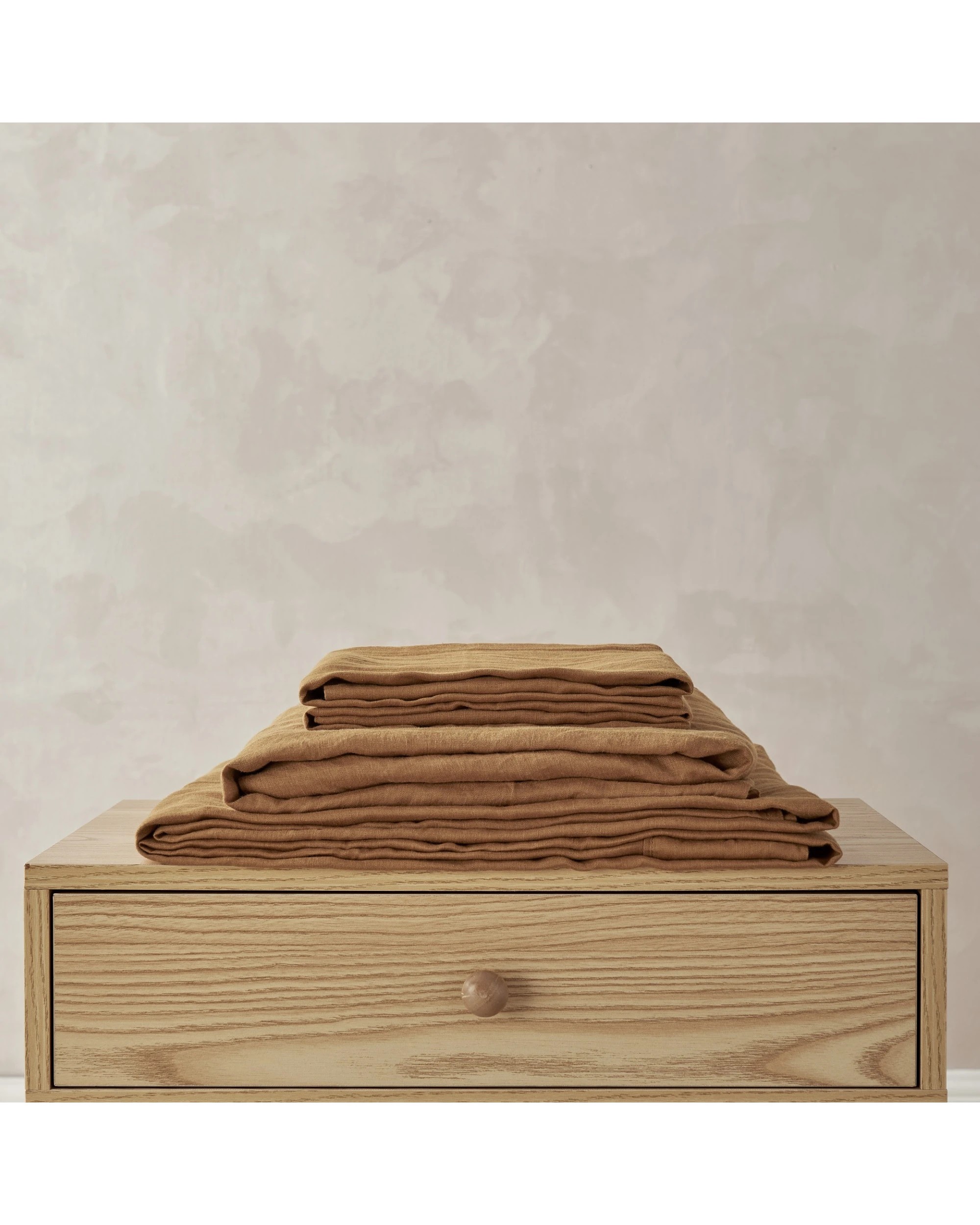 4 Natural Home 100% European Flax Linen Sheet Set - Super King Bed - Rust, 4 of 7