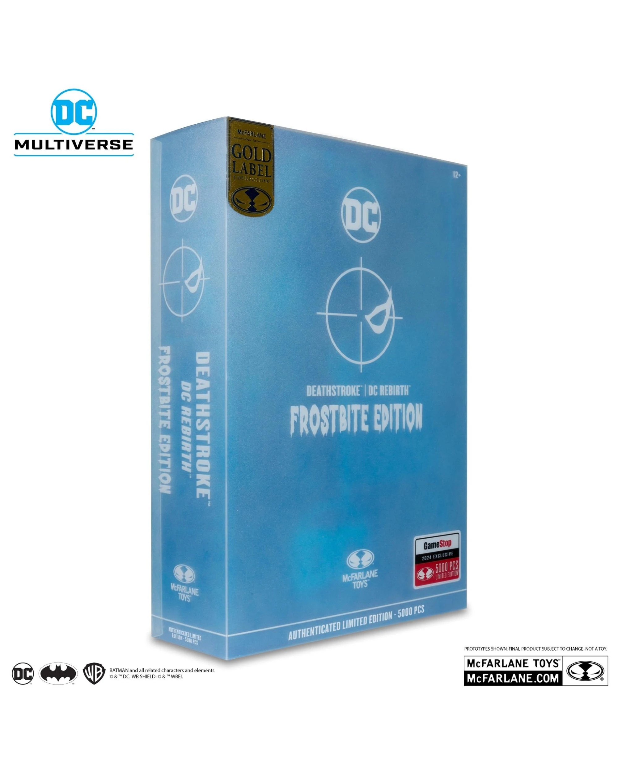 2 McFarlane DC Multiverse Deathstroke - DC Rebirth -  Frostbite Edition 7 inch Action Figure Gold Label Figure, 2 of 9