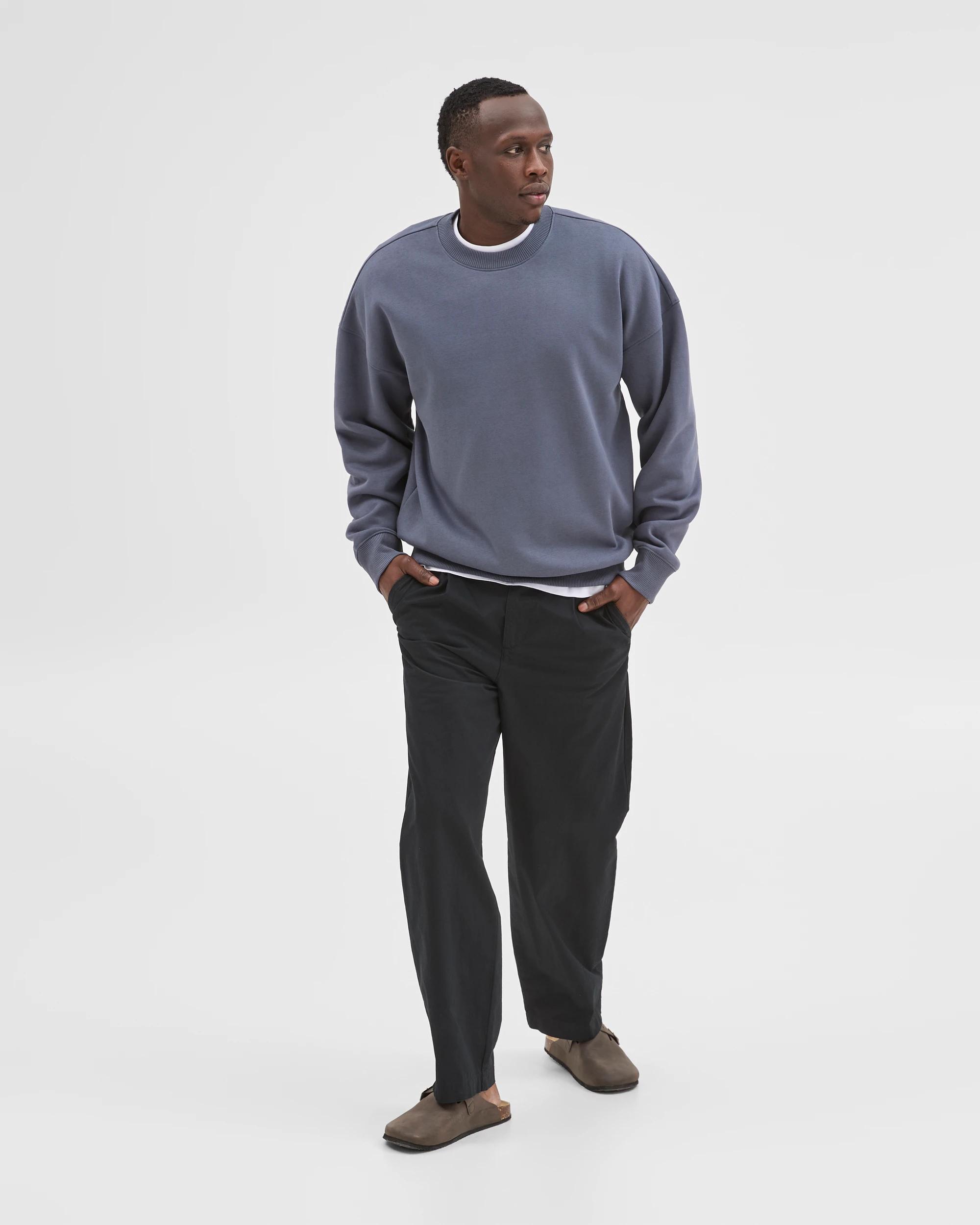 2 Commons Australian Cotton Blend Oversized Heavyweight Jumper OMBRE BLUE, 2 of 7