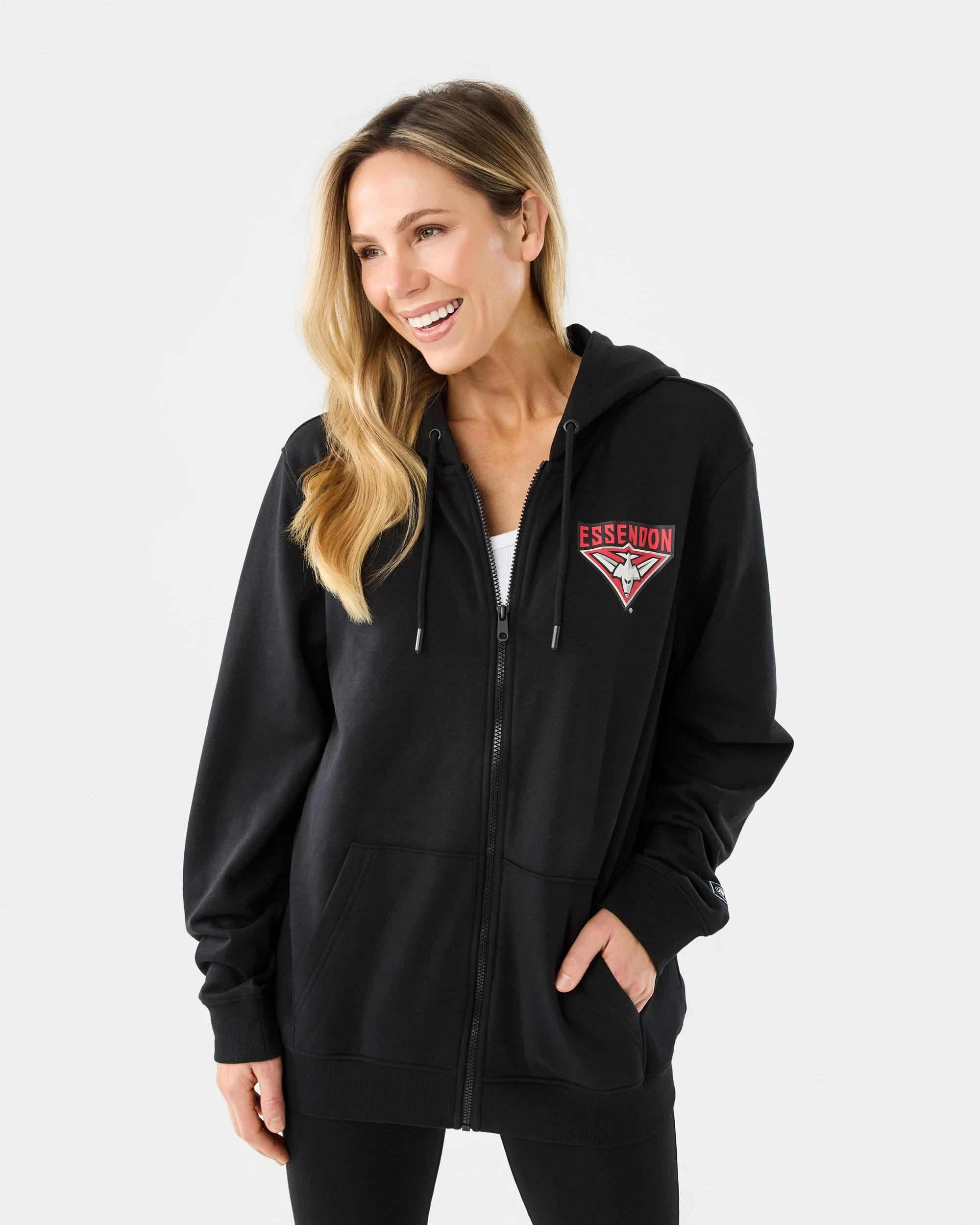 2 Official AFL Adult Zip Through Hoodie Essendon, 2 of 10