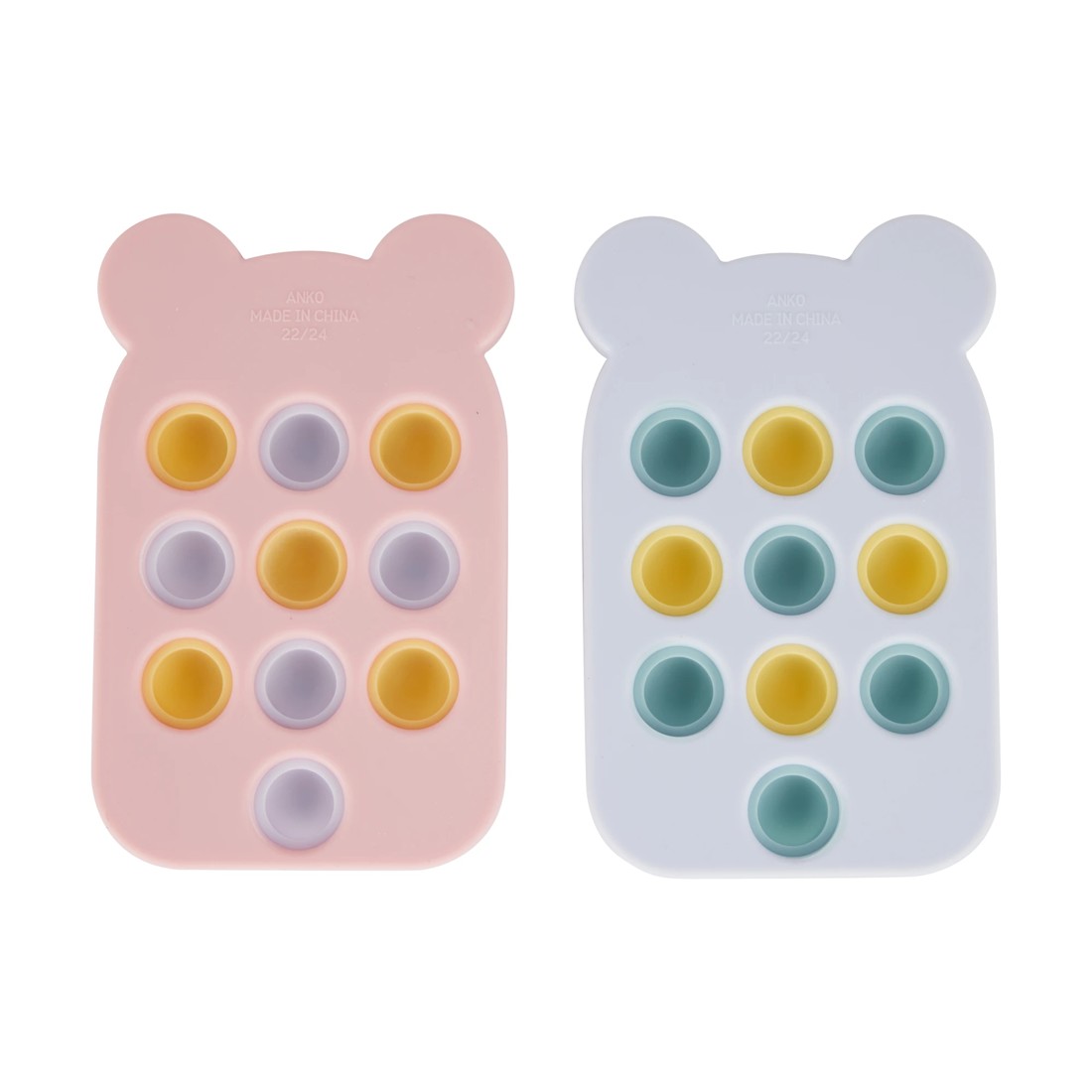3 Silicone Phone Popper Teether Toy - Assorted, 3 of 9