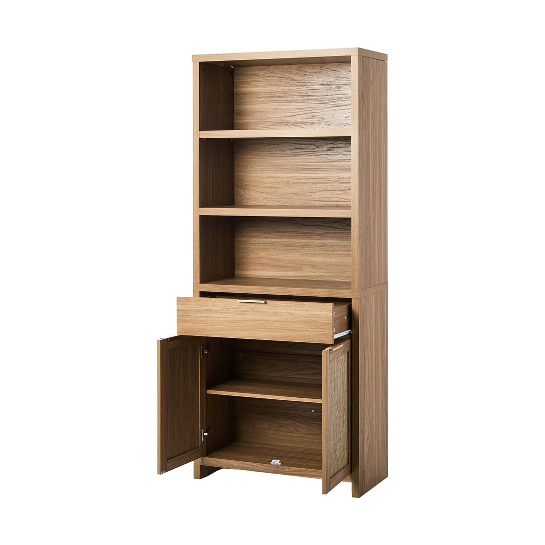 7 Oikiture Display Shelf Bookshelf Bookcase Adjustable Storage Cabinet 5 Tier
 - natural, 7 of 10