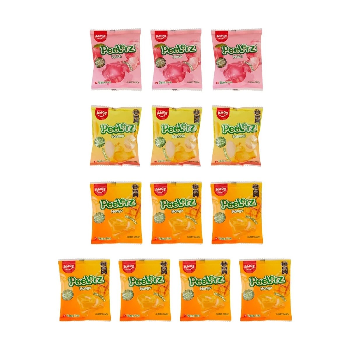 2 Amos Peelerz Assorted Fruit Peelable Gummy Candy 350g, 2 of 4