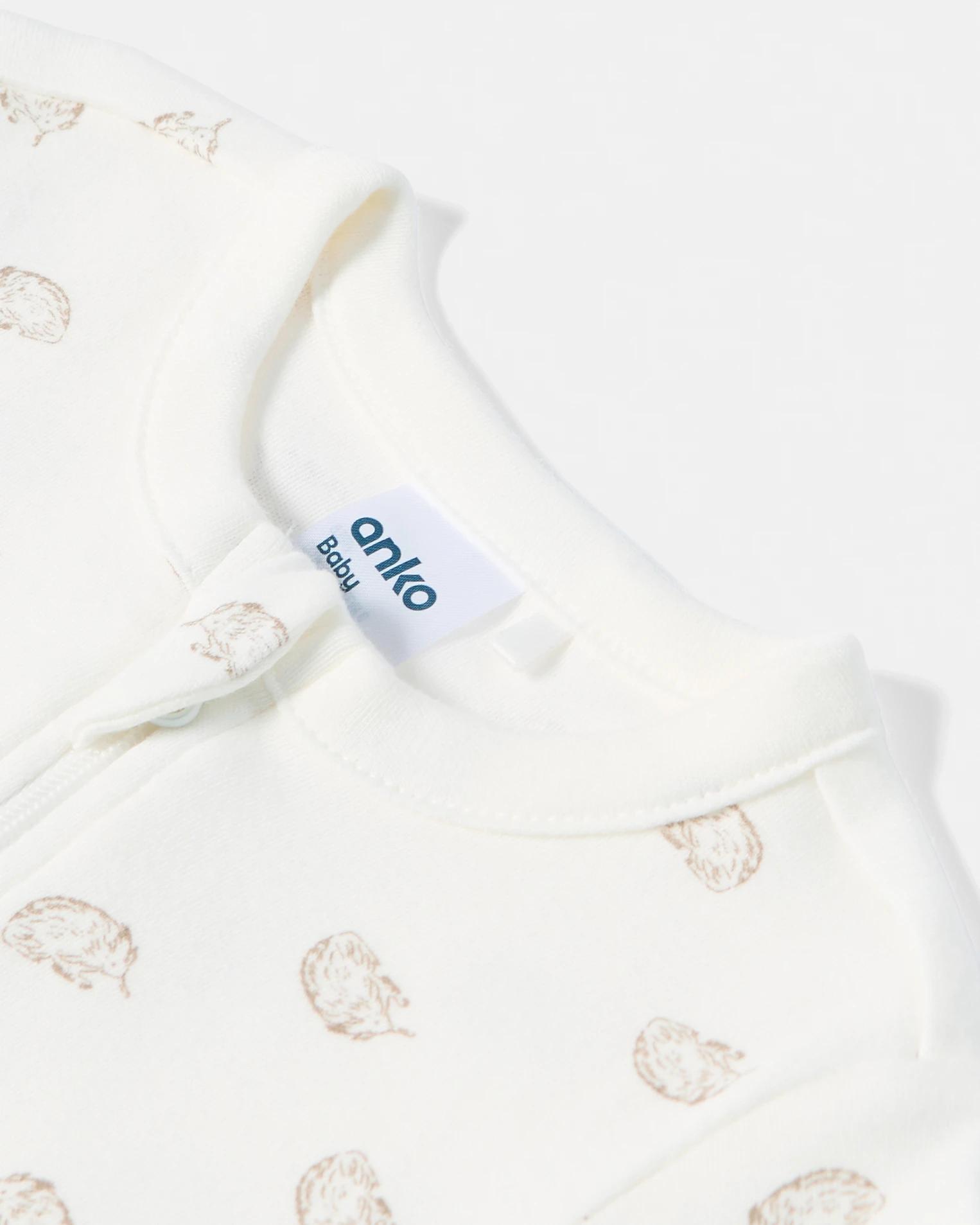 8 3 Pack Australian Cotton Coveralls Wht Anml, 8 of 8