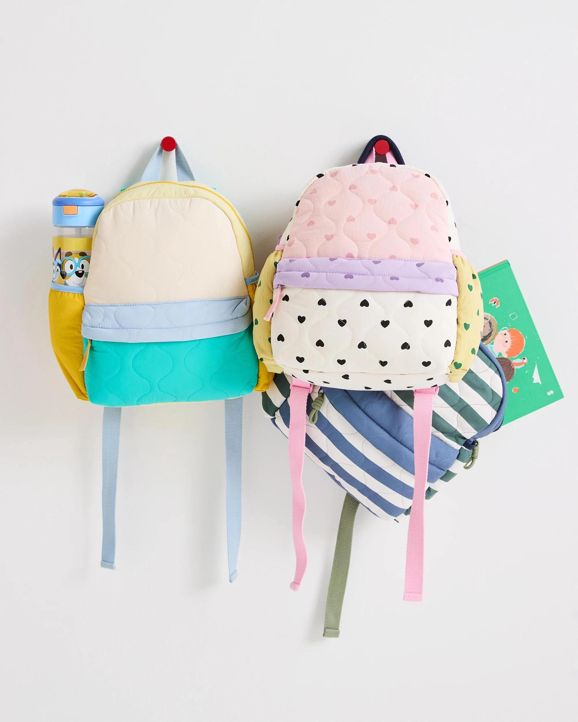 3 Target Kids Colour Block Quilted Heart Backpack COLOUR BLOCK, 3 of 5