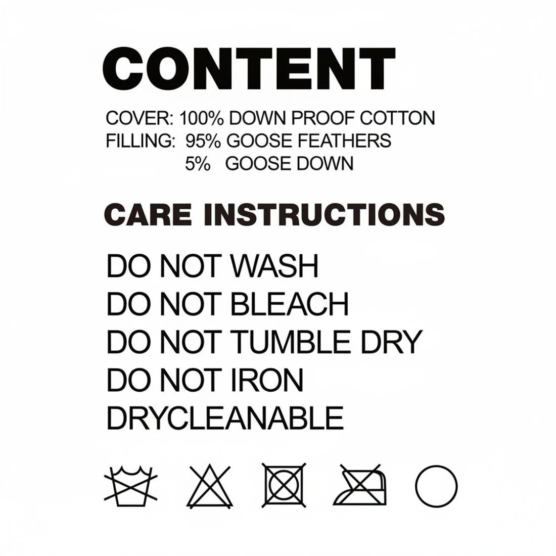 5 Giselle Bedding 700GSM Goose Down Feather Quilt Double - Double Bed - White, 5 of 8