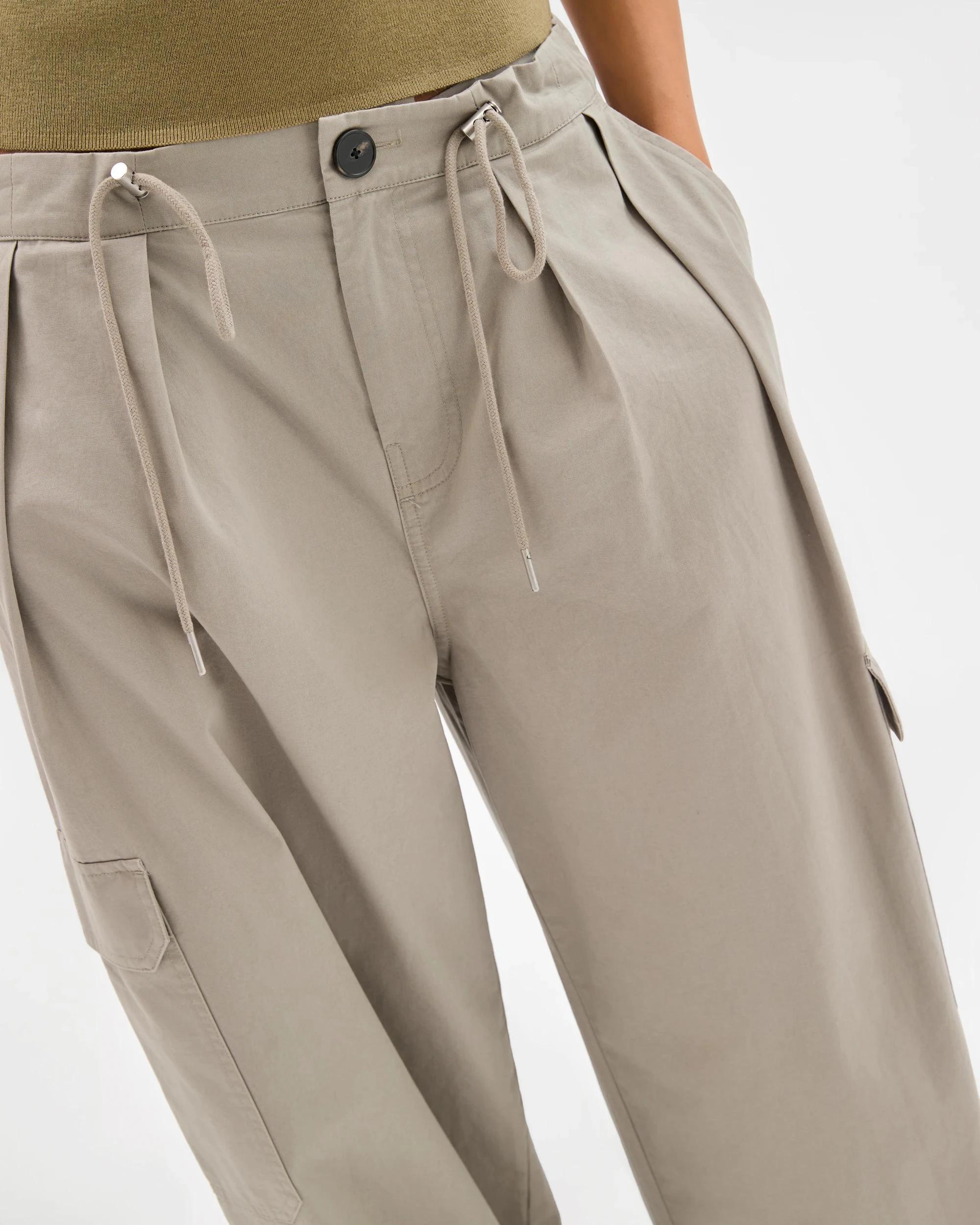 5 Lily Loves Australian Cotton Contrast Pocket Cargo Pants CHAMOIS TAN, 5 of 7