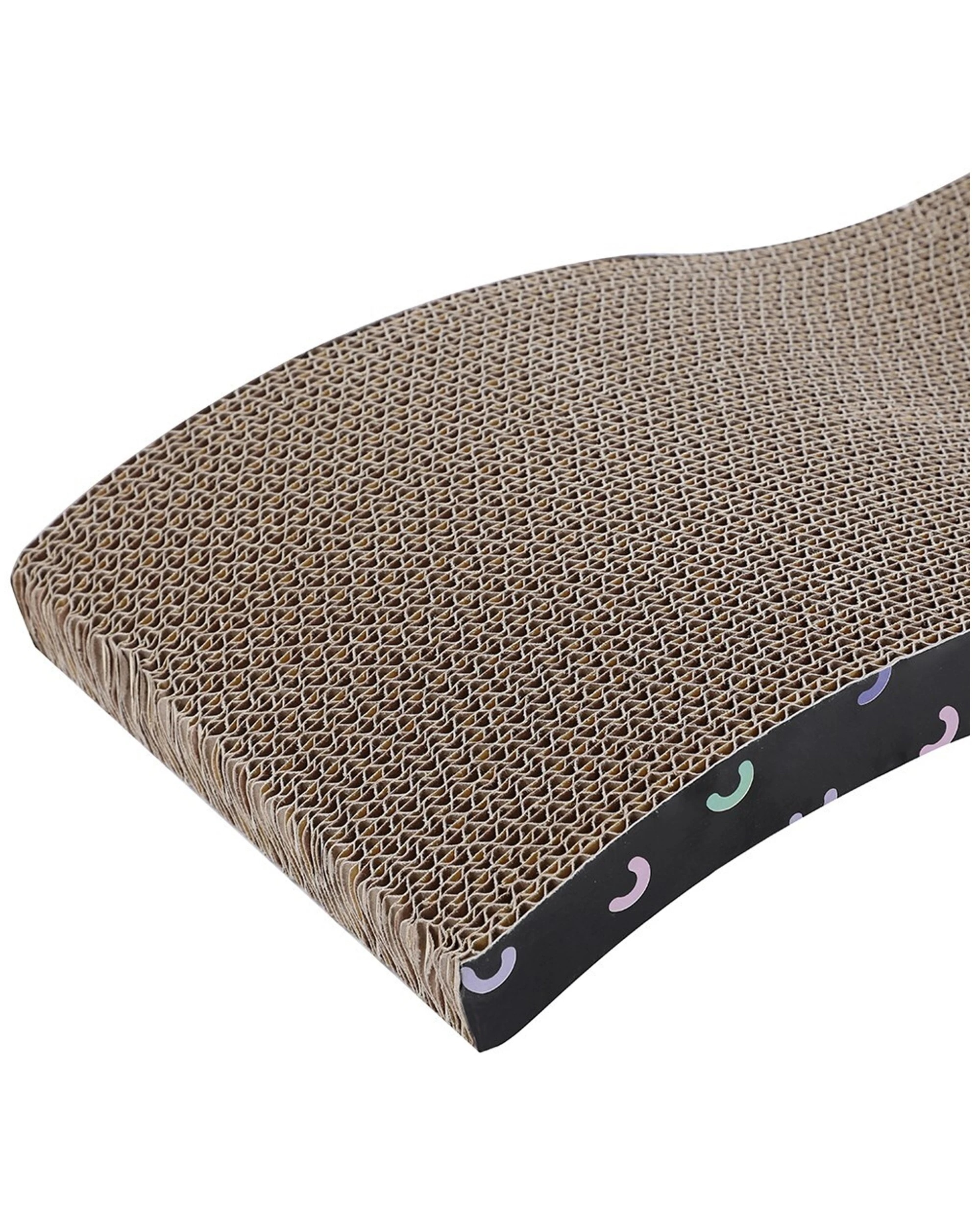 5 Paws And Claws 42x21cm Wavy Cat Scratch Pad Pet Scratcher Toy Play Board Catnip - Brown, 5 of 5